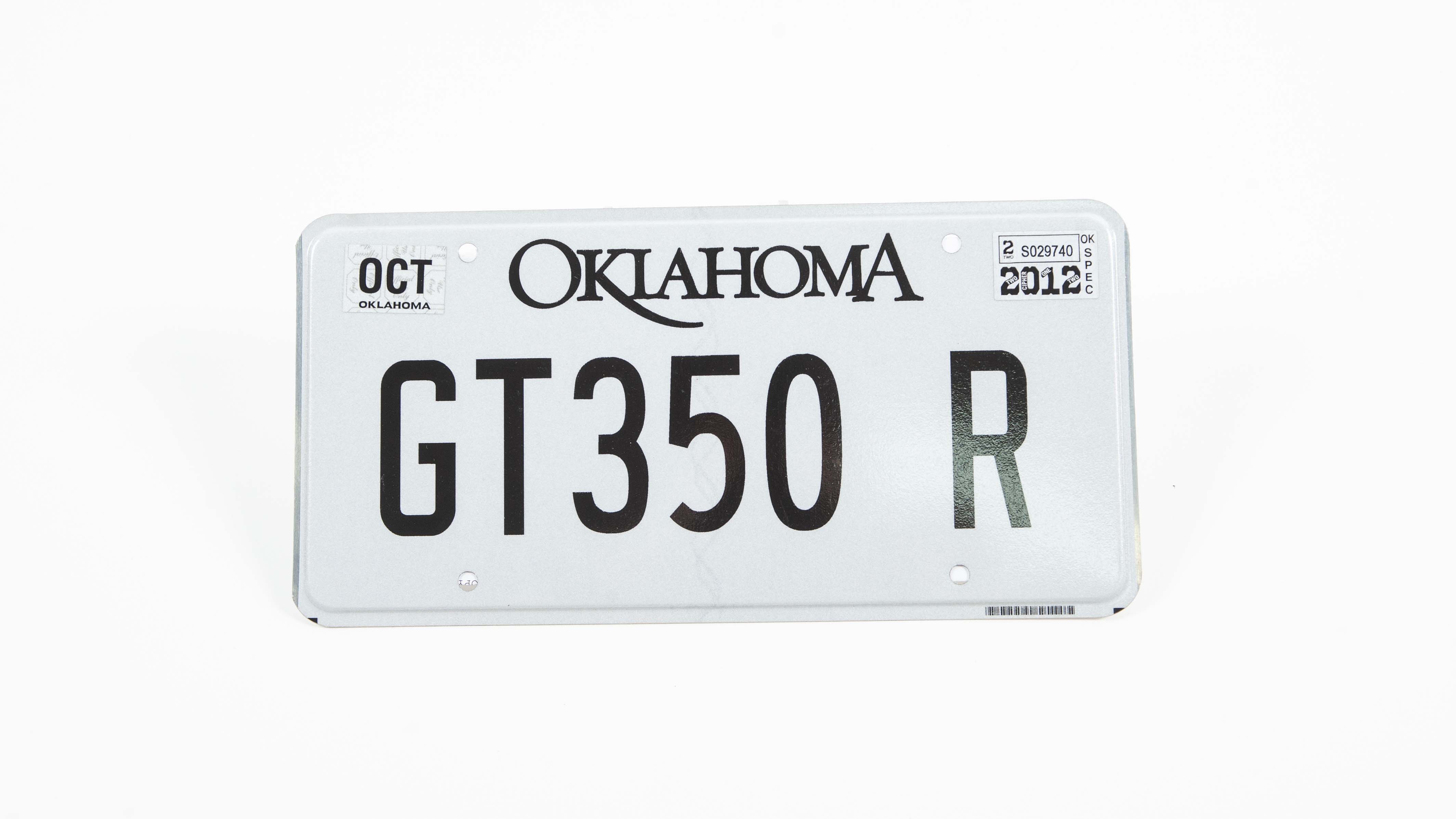 確認画像　　入札❌️ Oklahoma License Plate GT350R Auction | Mecum On Time