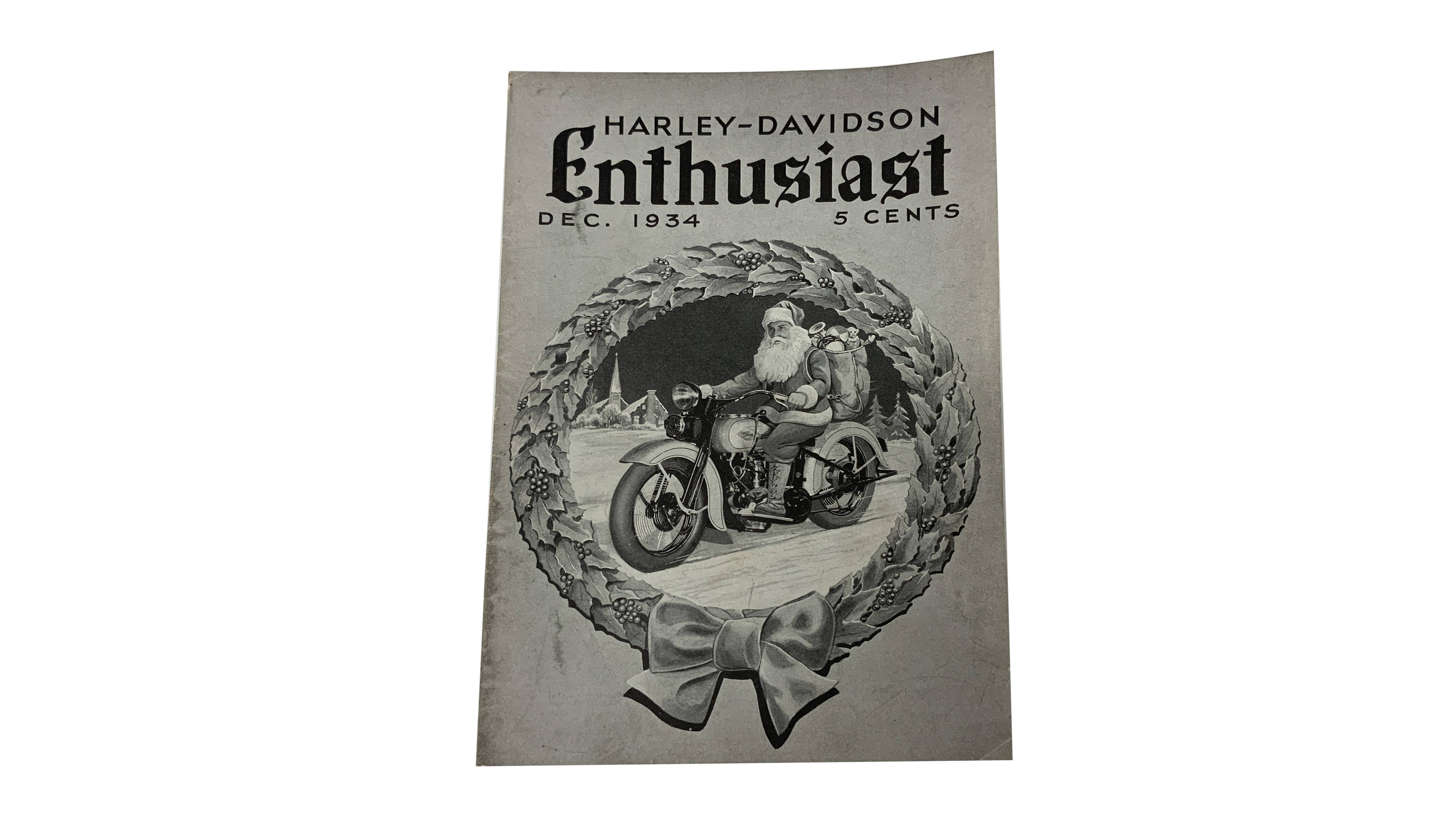Harley-Davidson Enthusiast Magazine December 1934 Issue Auction