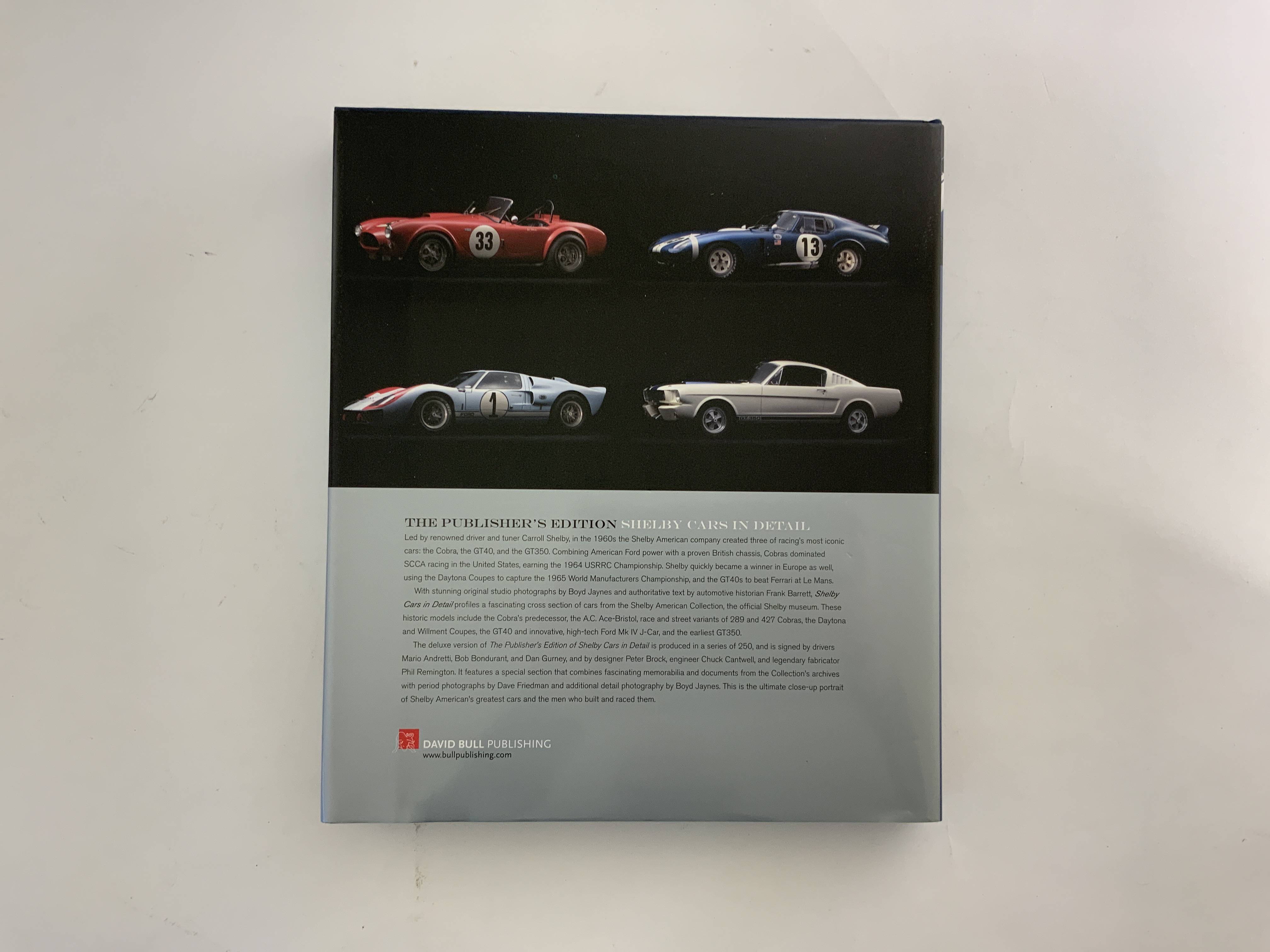 Shelby Cars in Detail The Publisher's Edition Book Auction | Mecum