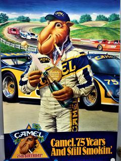 Camel Cigarettes 75th Anniversary Race Poster Auction