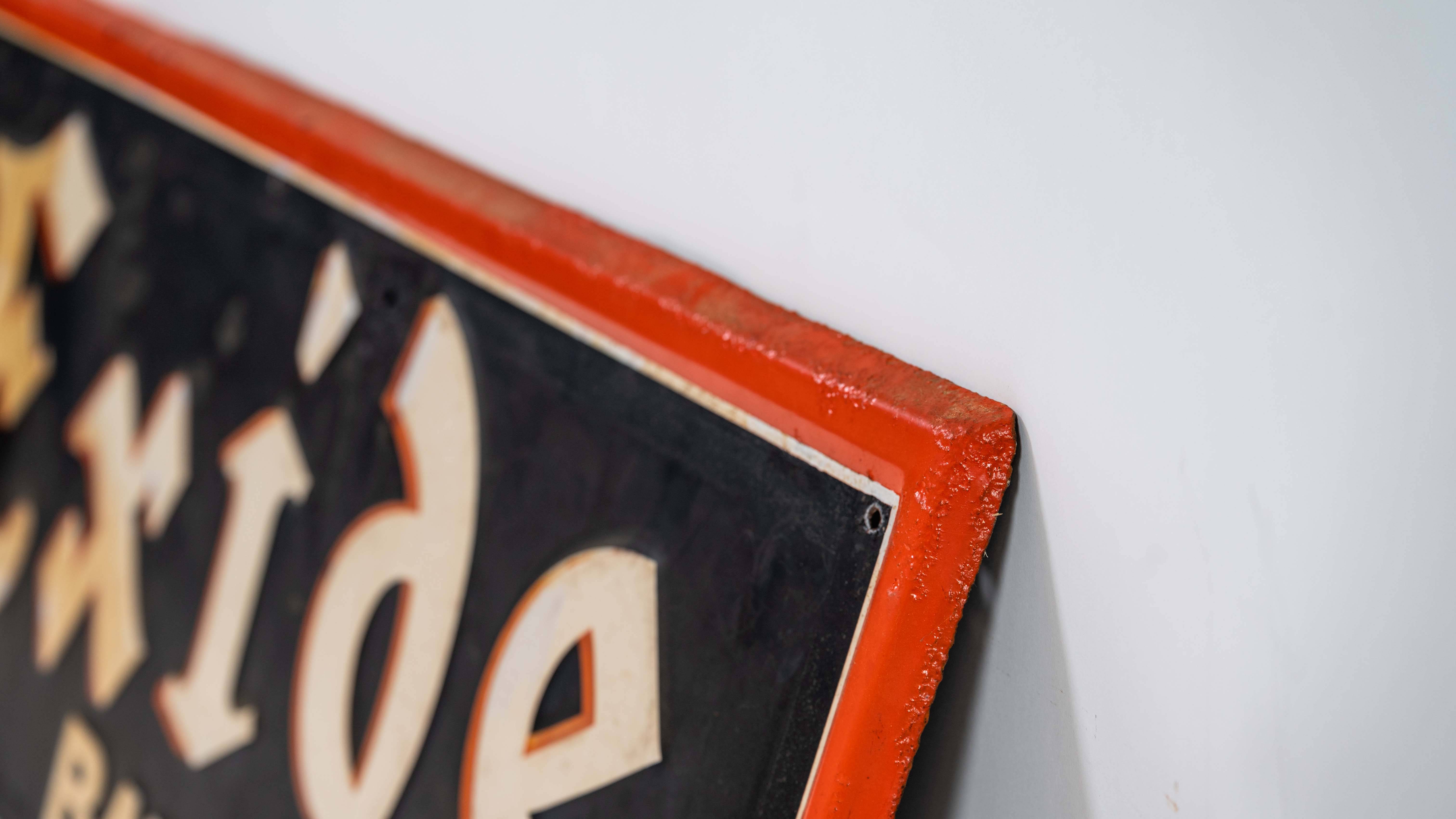 Exide Batteries Single-Sided Tin Sign Auction | Mecum On Time