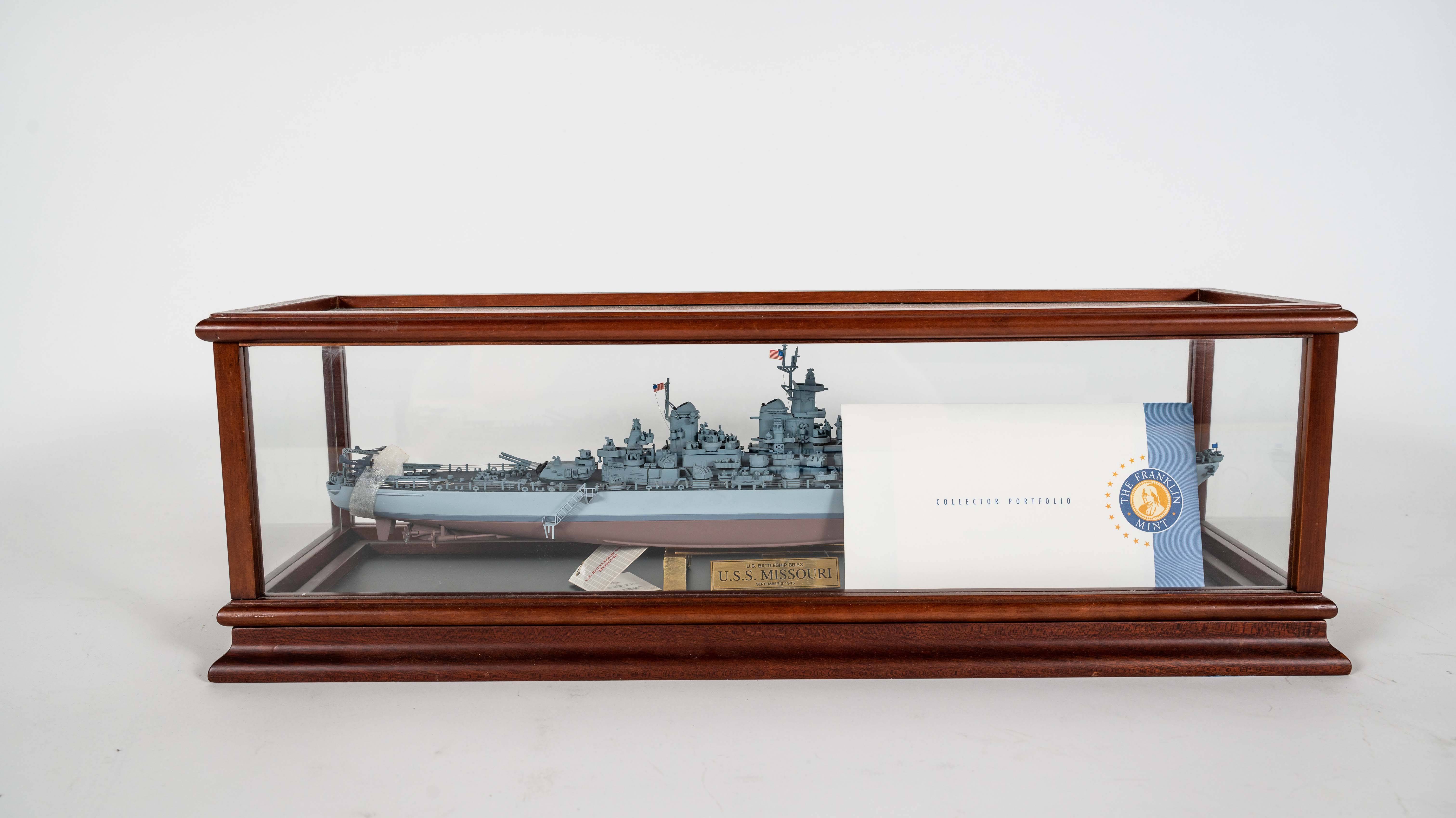 Battleship U.S.S. Missouri Franklin Mint Ship Model Auction