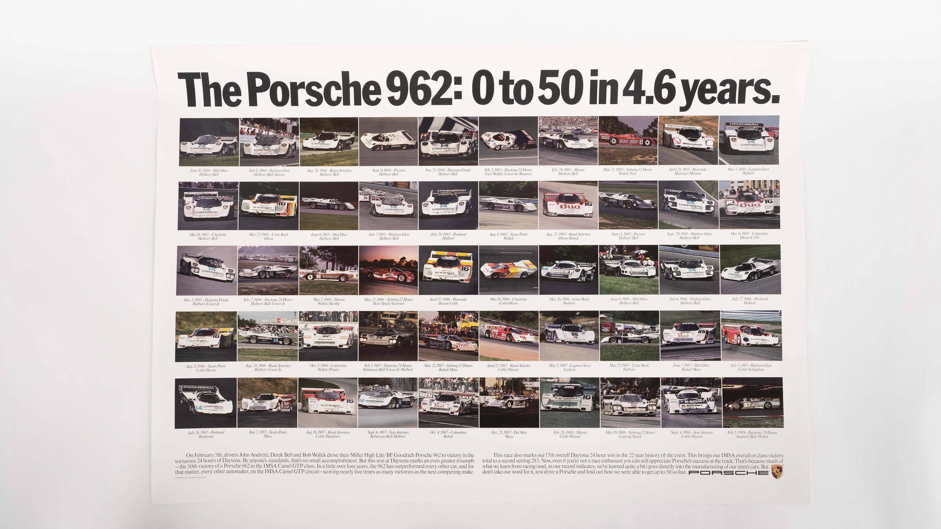 Porsche Original Factory Poster 