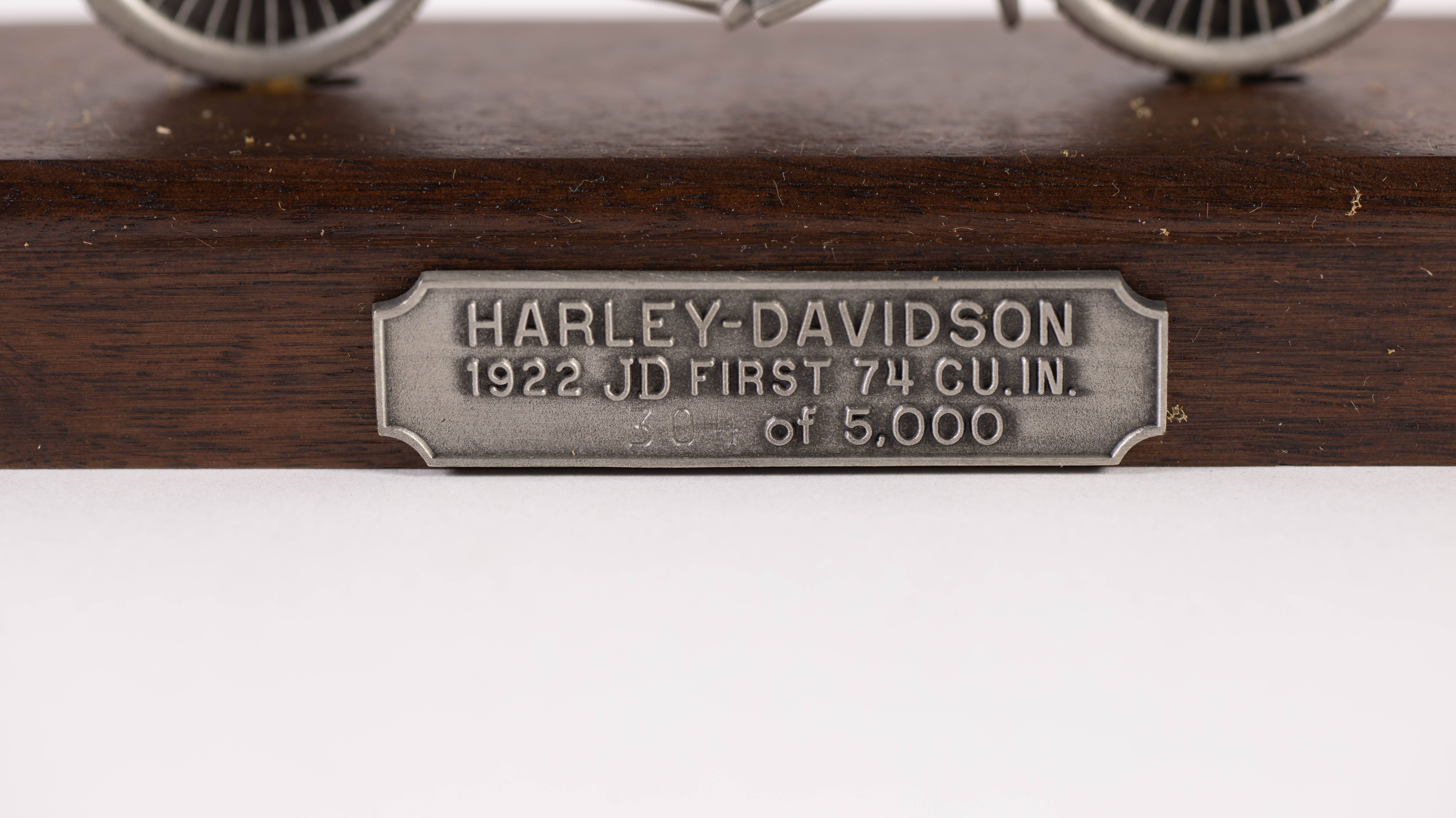 1922 Harley-Davidson JD First 74 cu in. Pewter Replica, #304 of