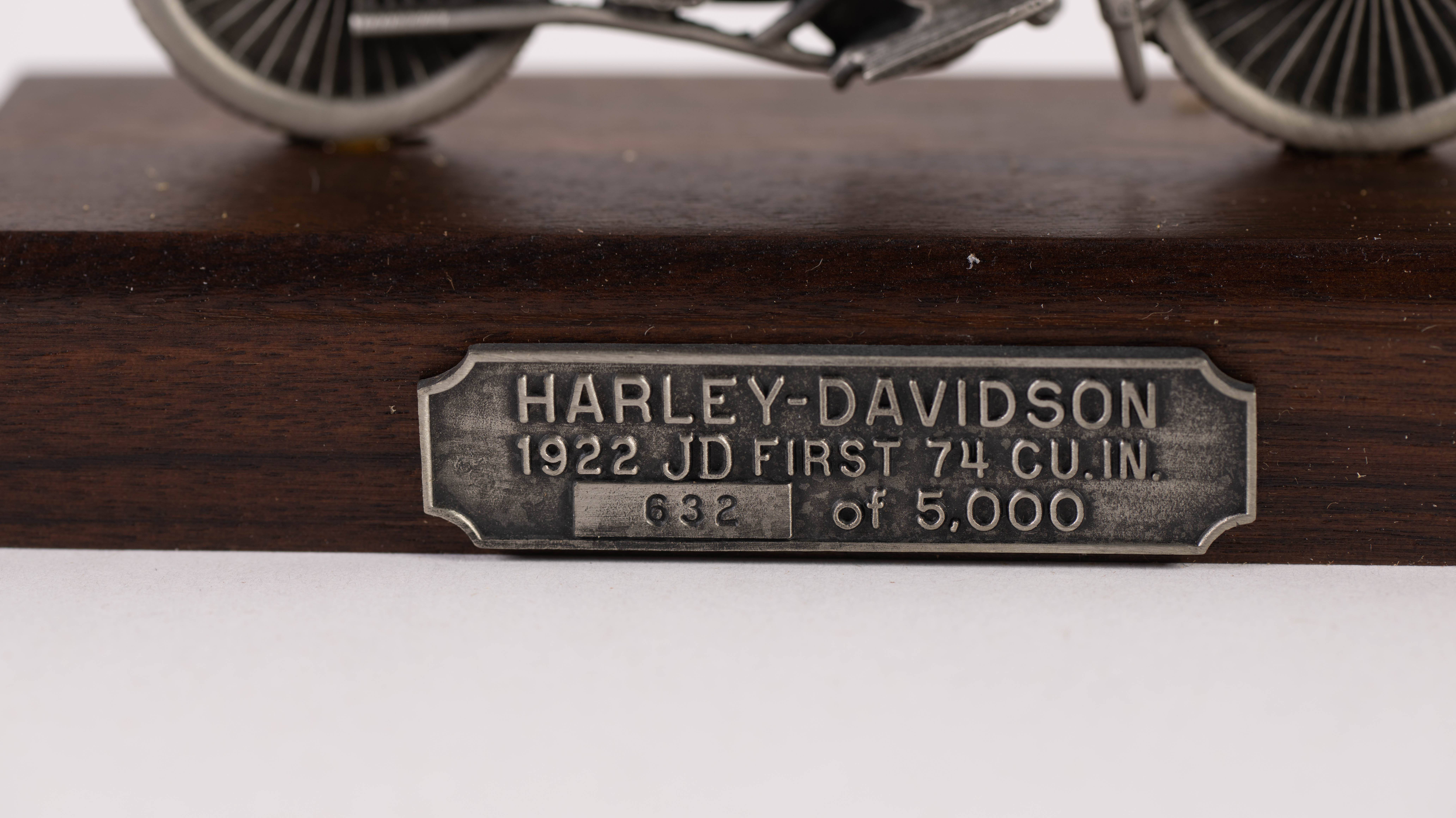 1922 Harley-Davidson JD First 74 cu in. Pewter Replica, #632 of