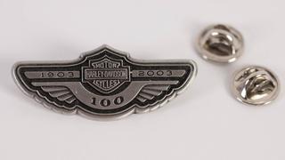 Harley-Davidson 100th Anniversary Bar & Shield Keychain and Pin