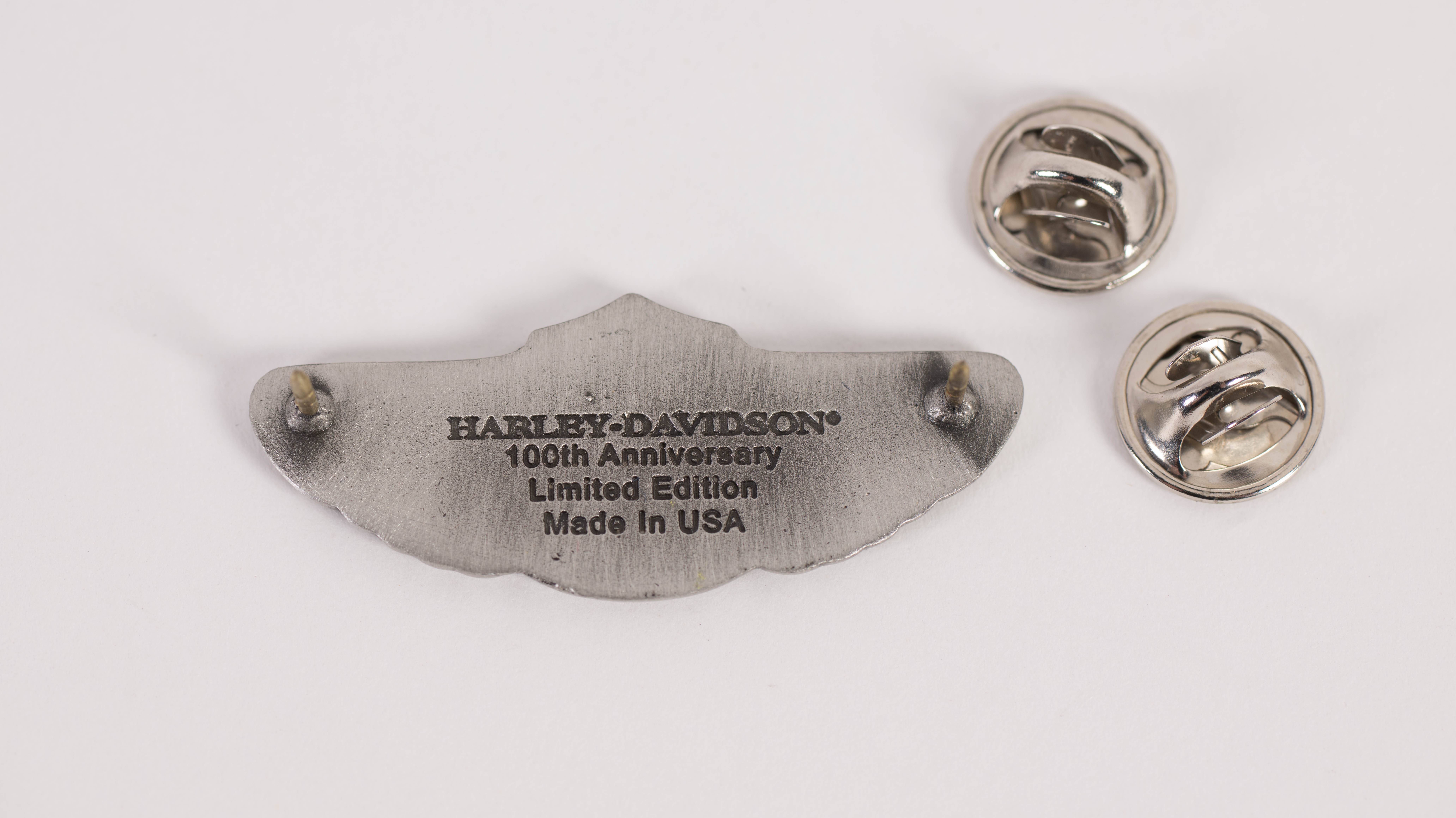 Harley-Davidson 100th Anniversary Bar & Shield Keychain and