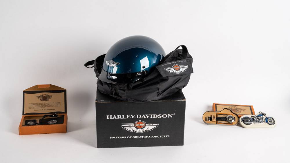 Harley-Davidson Time Traveler: Wrist Watch, Riding Helmet, and