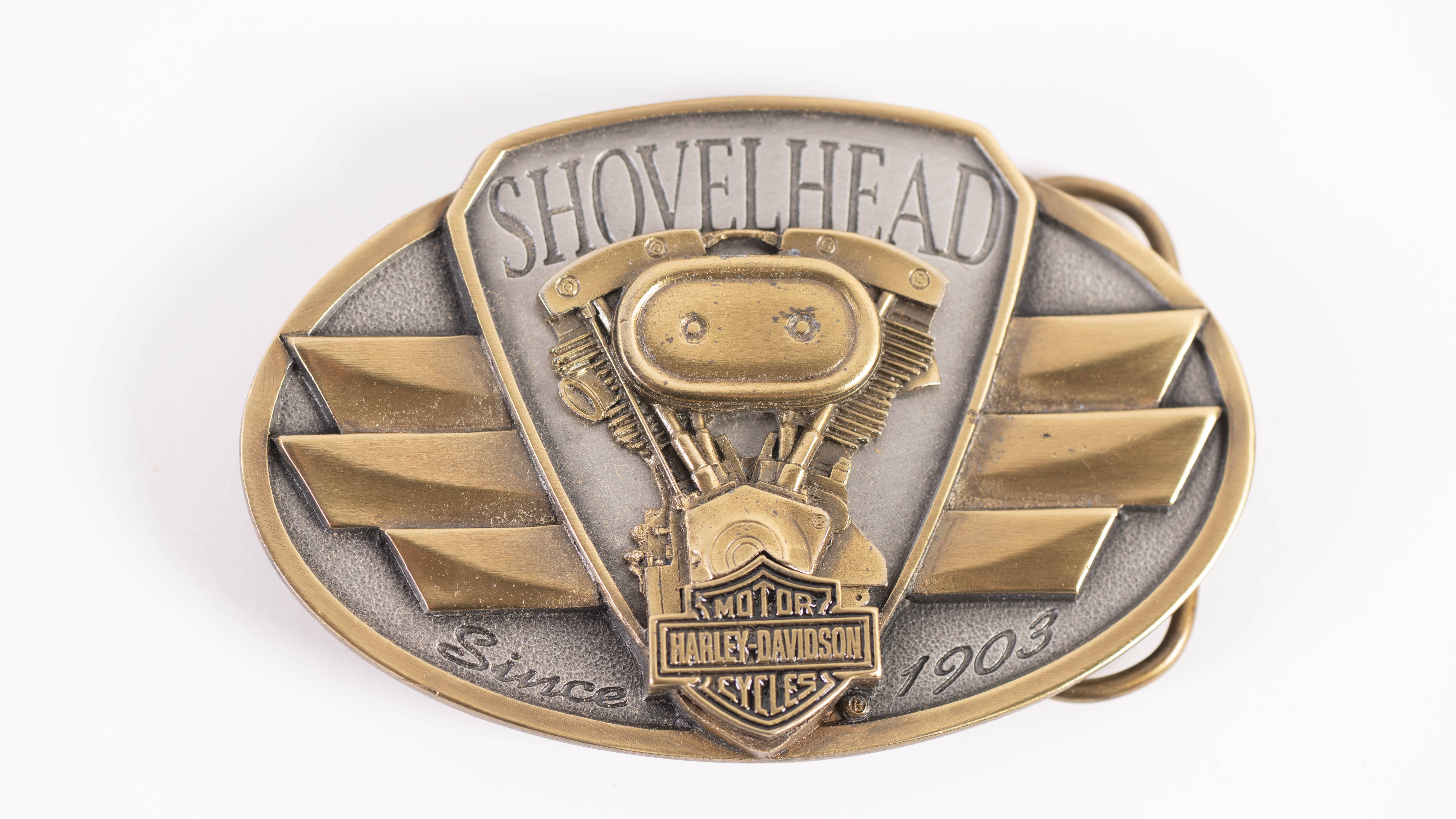 Harley-Davidson Shovelhead Engine Series Belt Buckle, #611