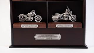 Harley-Davidson 100th Anniversary Pewter Model Set with Display