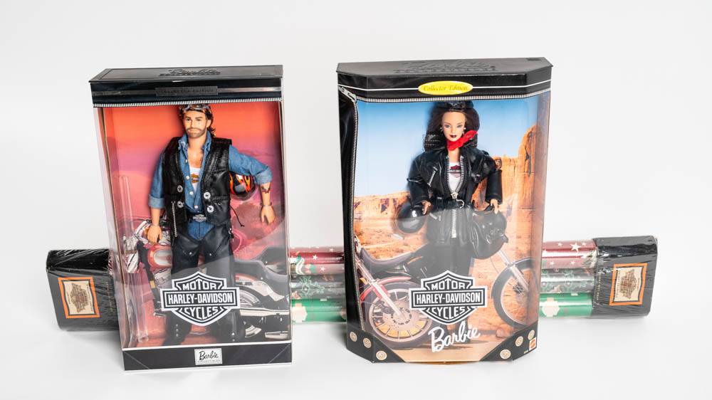 Harley Davidson Barbie and Ken Gift Set Auction Mecum On Time