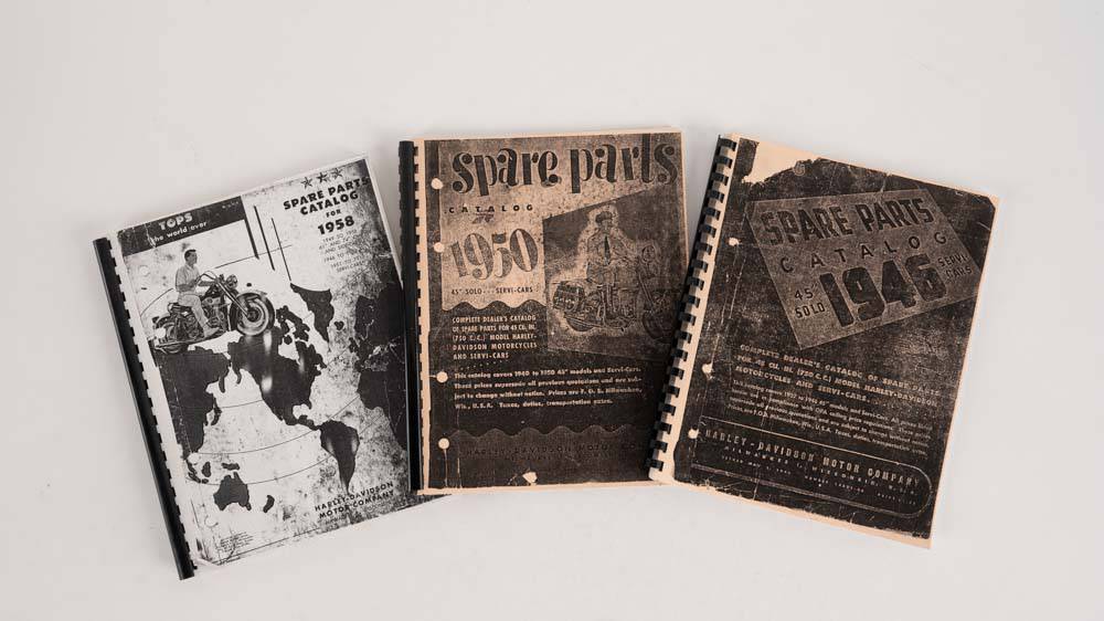 Harley-Davidson 1940-1950s: Spare Parts Catalog Copies Auction