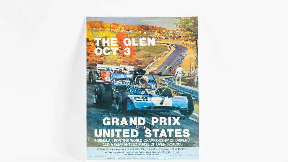 【おまけ付・ポスター付】F1全史 5冊セット（1961〜80 /1991〜95） 1971 Grand Prix of the United States at Watkins Glen Race Poster