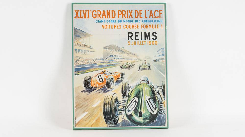 Affiche Vintage 1968 'Les Trophées De France' - Albi, Reims, Pau