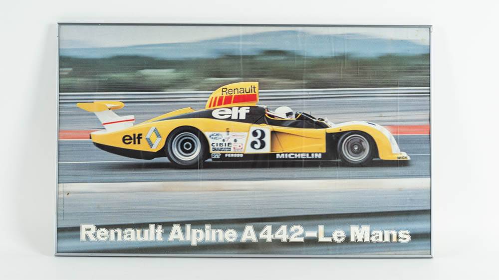 1978 Renault Alpine A442, Le Mans Race Poster Auction