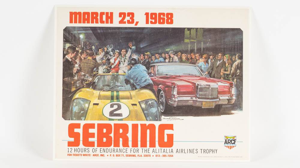 Poster Vintage Sebring 1967 Rufn - 50x70 Cm - Neuf PostersAndCo - Déco Murale