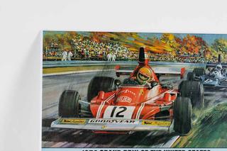 1974 Grand Prix of The United States at Watkins Glen Race Recap Poster,  Artwork by Michael Turner