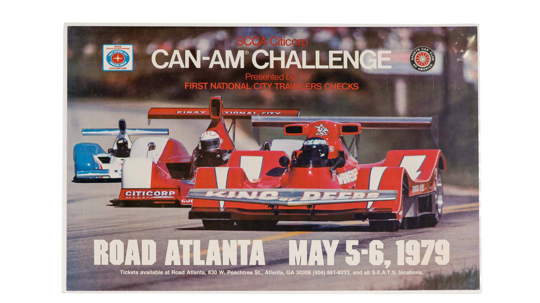 1979 Can-Am Challenge, Road Atlanta Race Poster Auction | Mecum On