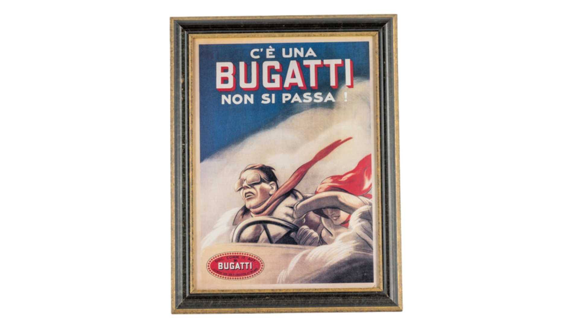 1922 C'È Una Bugatti Non Si Passa! Poster, Artwork by Marcello