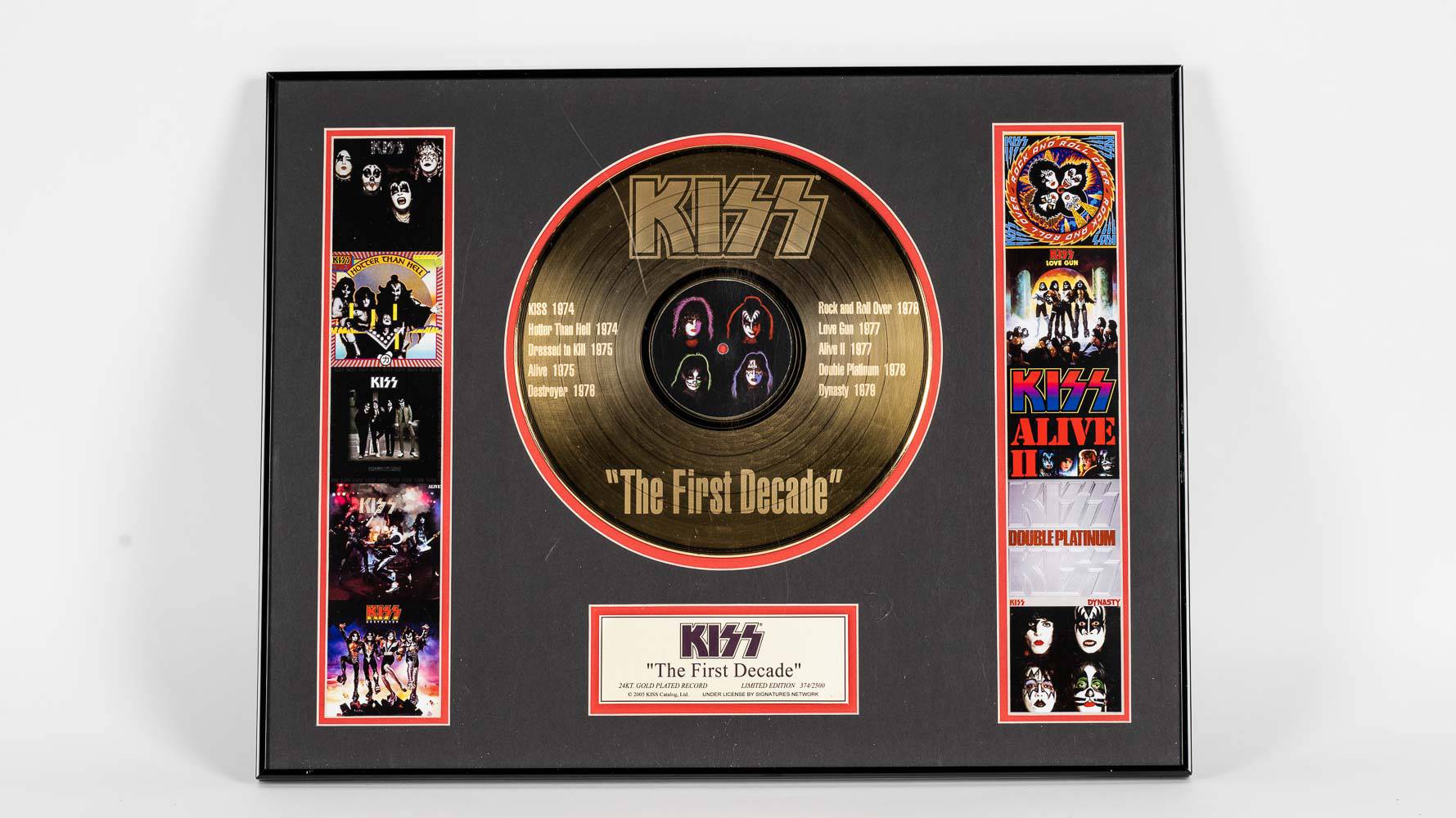KISS 24KT GOLD PLATED RECORD I WAS
