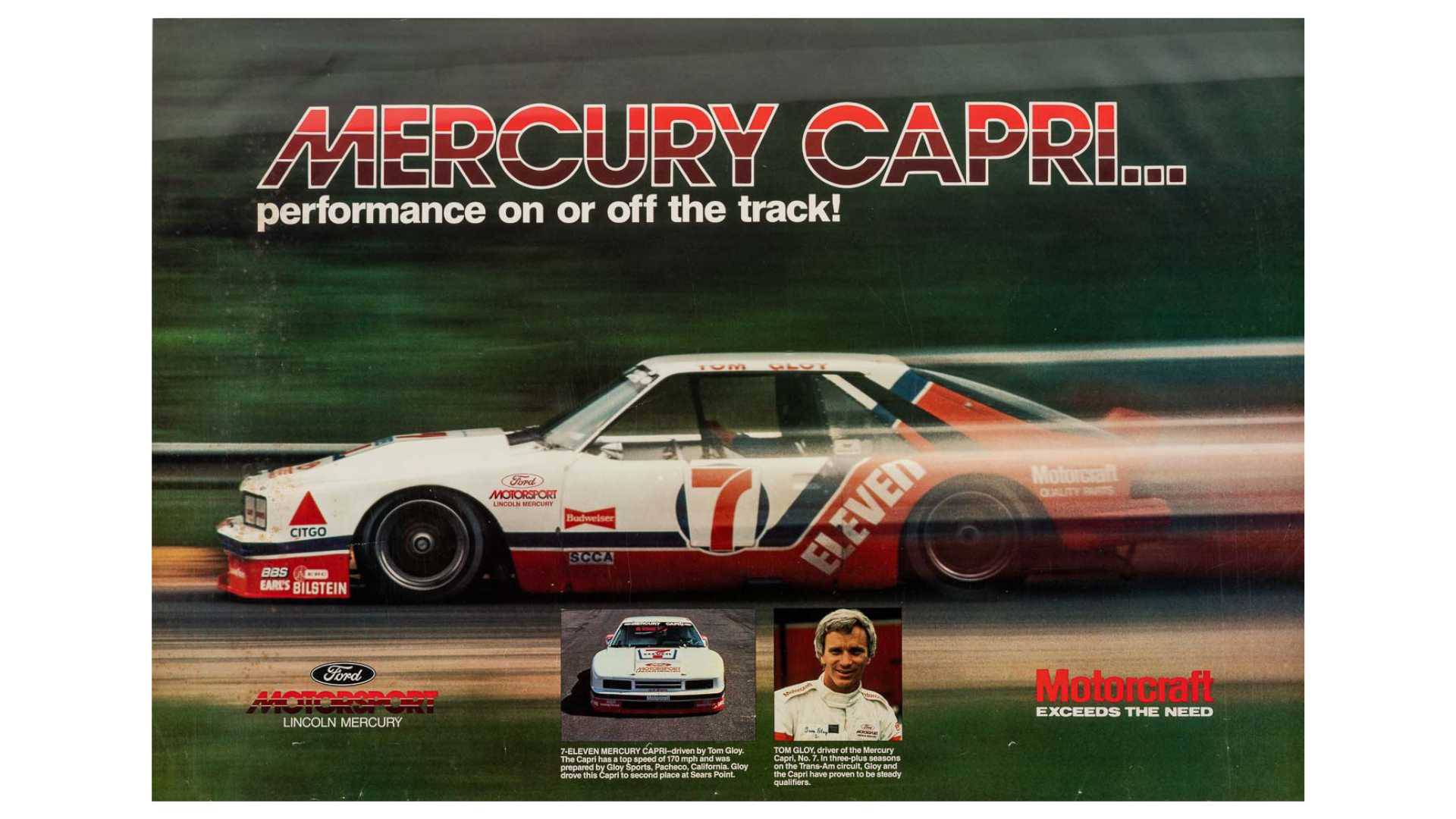 7-Eleven Mercury Capri Poster Auction