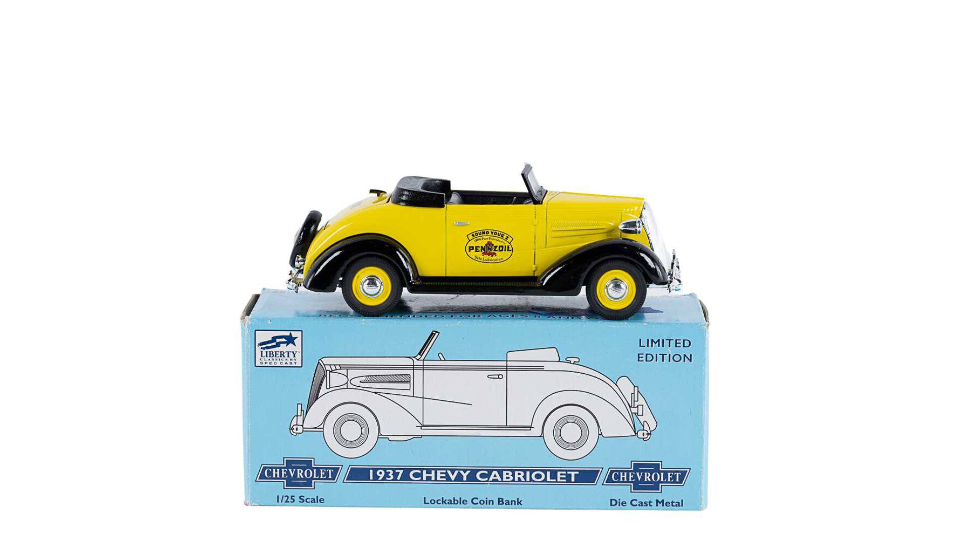 1937 Chevrolet Pennzoil Cabriolet Die-Cast Bank