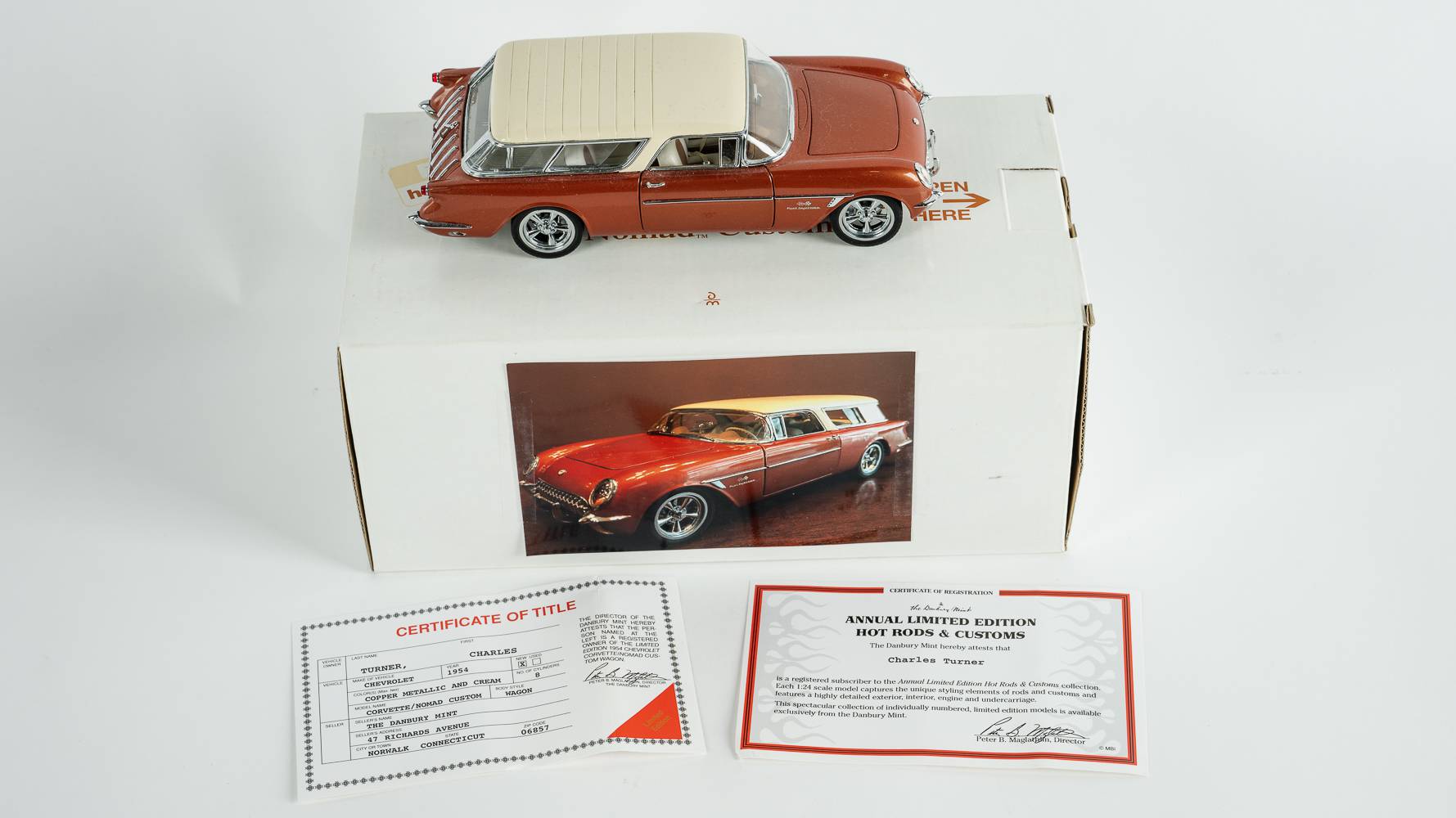 ダンバリーミント　1954 コルベット・ノマド・カスタム　1/24 おもちゃ ダンバリーミント 1954 コルベット・ノマド・カスタム 1/24