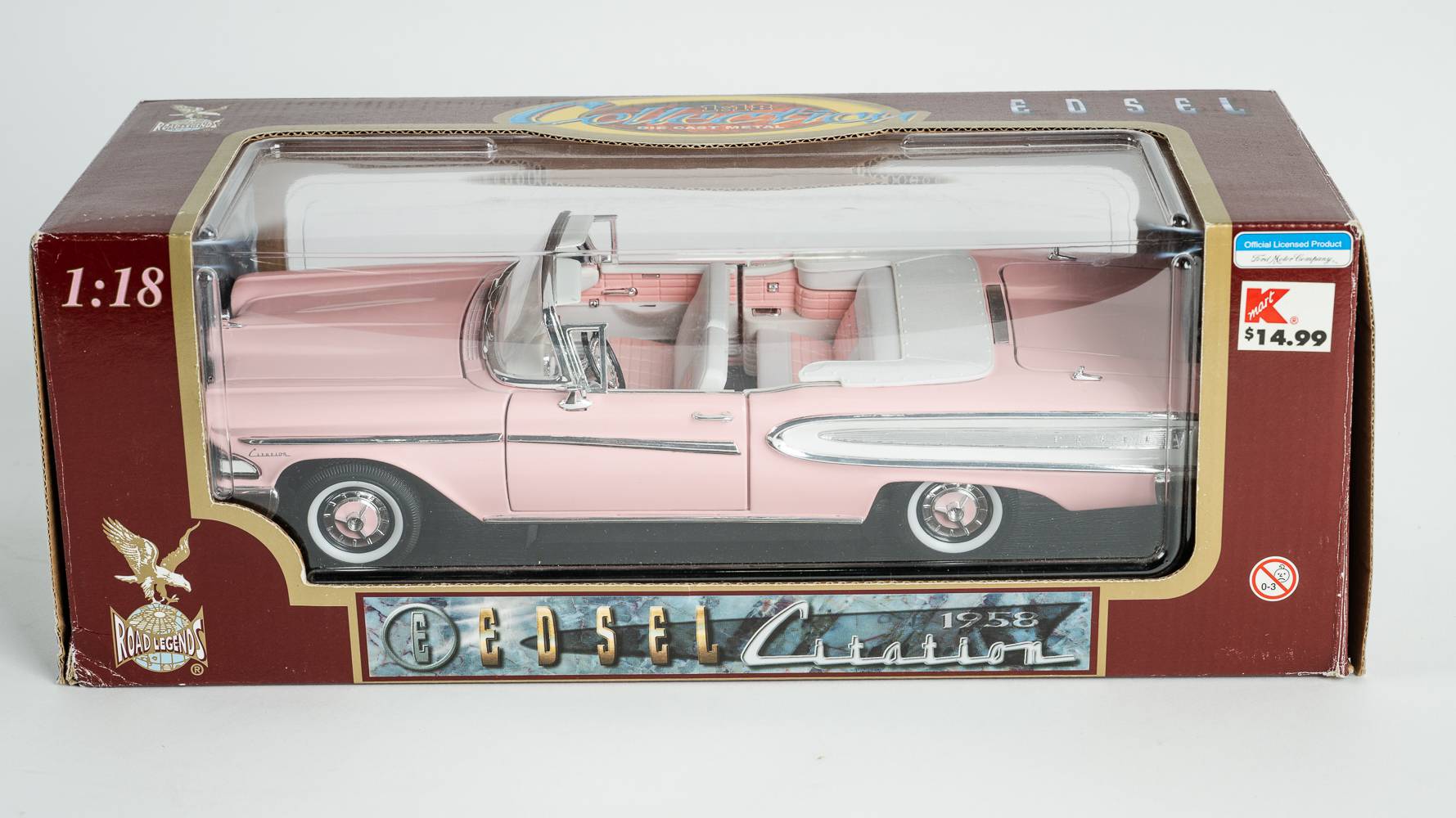 1:18 Yatming Ford Edsel Citation '58 Hardtop black, pink | eBay