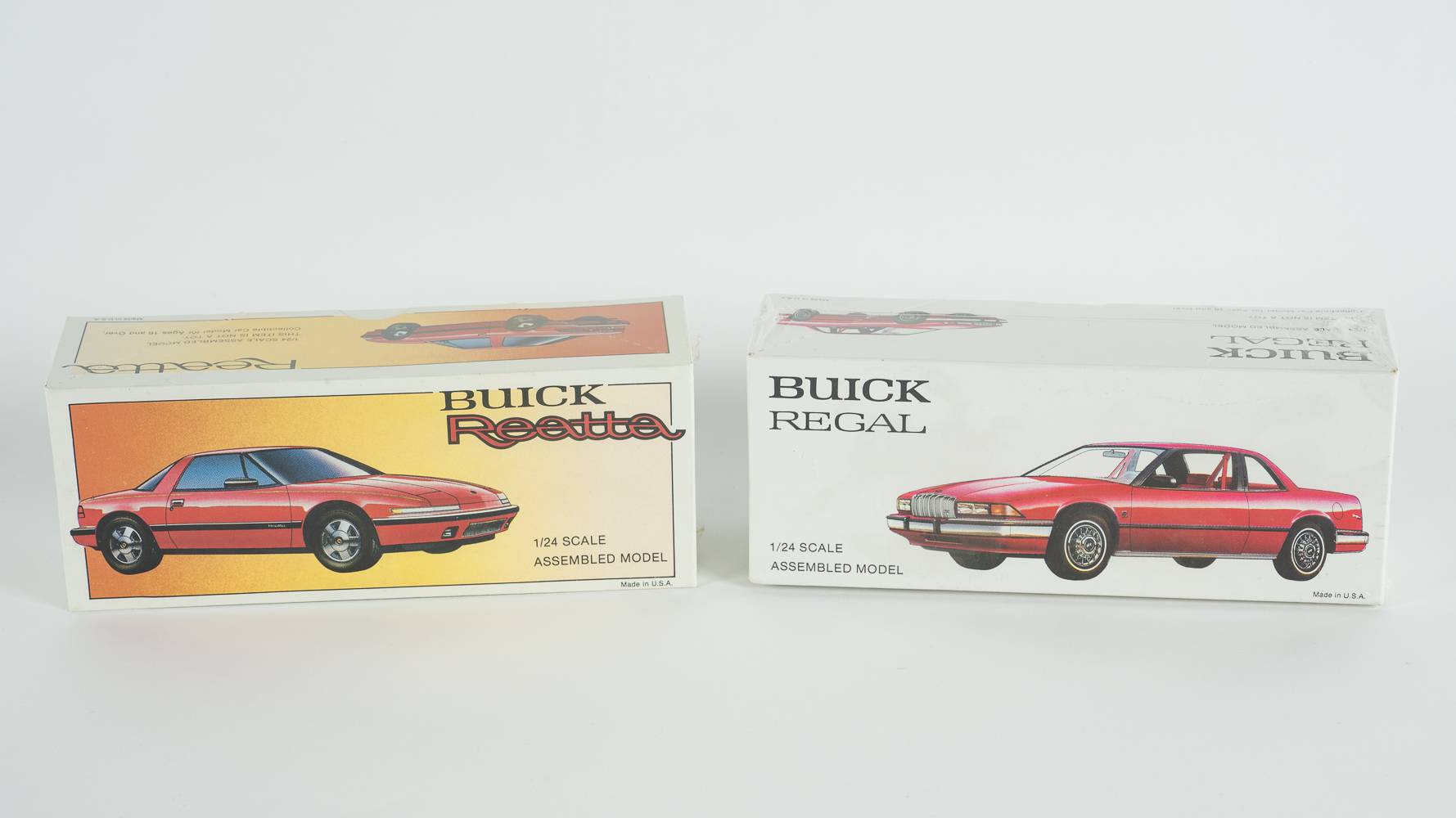 1:24 Scale Buick Reatta & Buick Regal Collectible Car Models, Lot