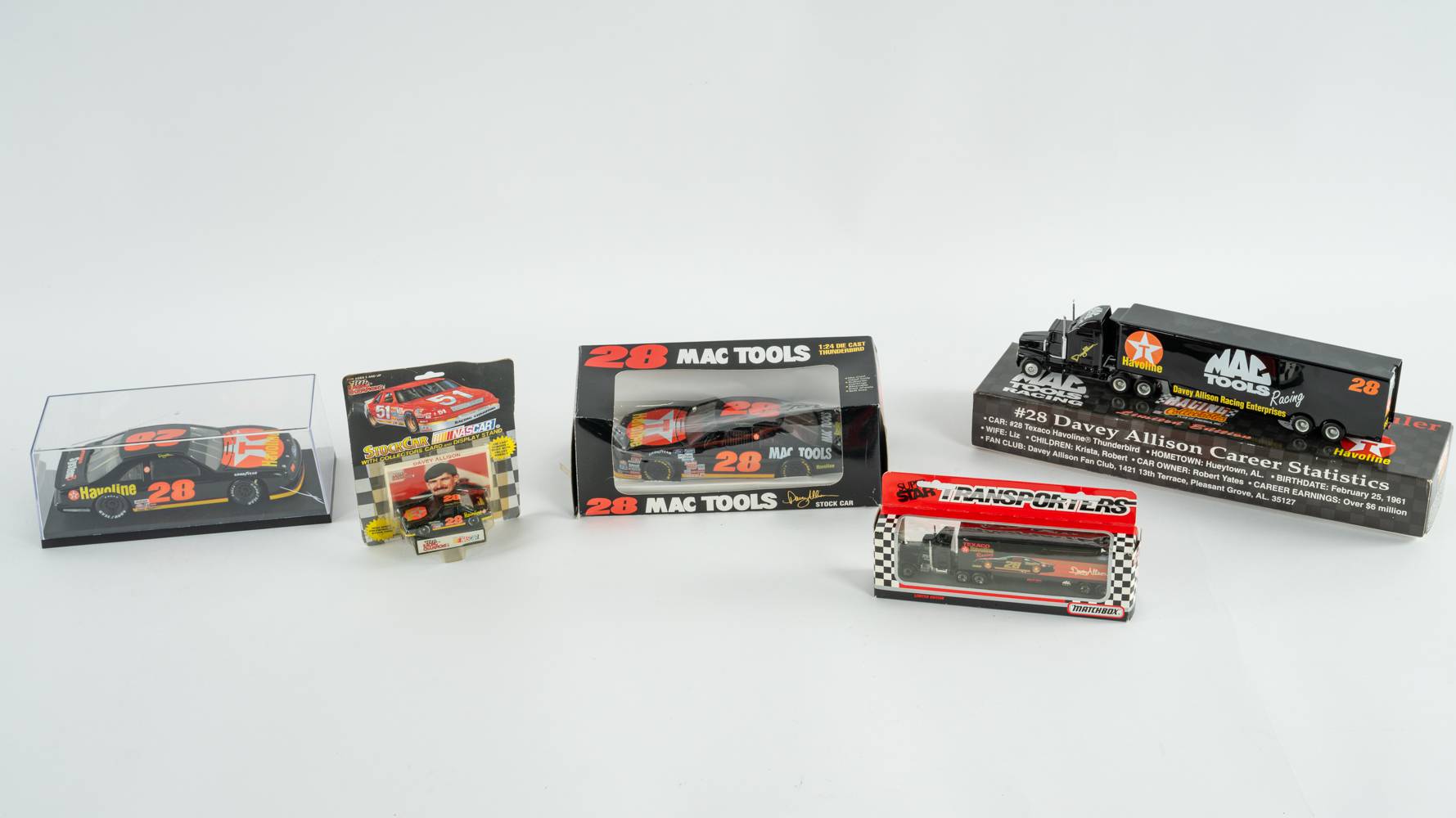 1990-1993 Davey Allison Texaco Havoline Die-Cast Collectibles