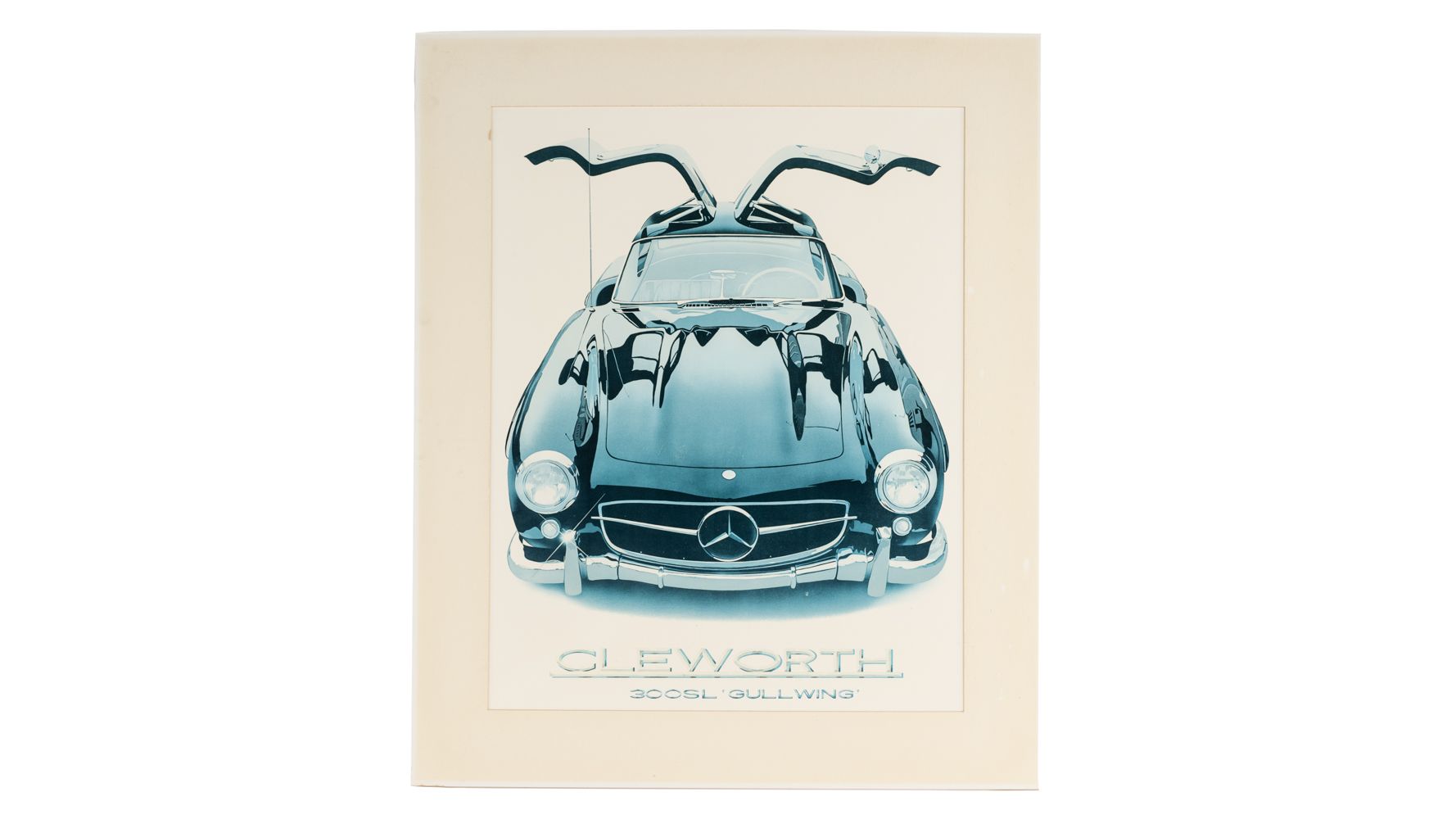 1955 Mercedes 300SL 'Gullwing' Lithograph, Artwork by Harold James
