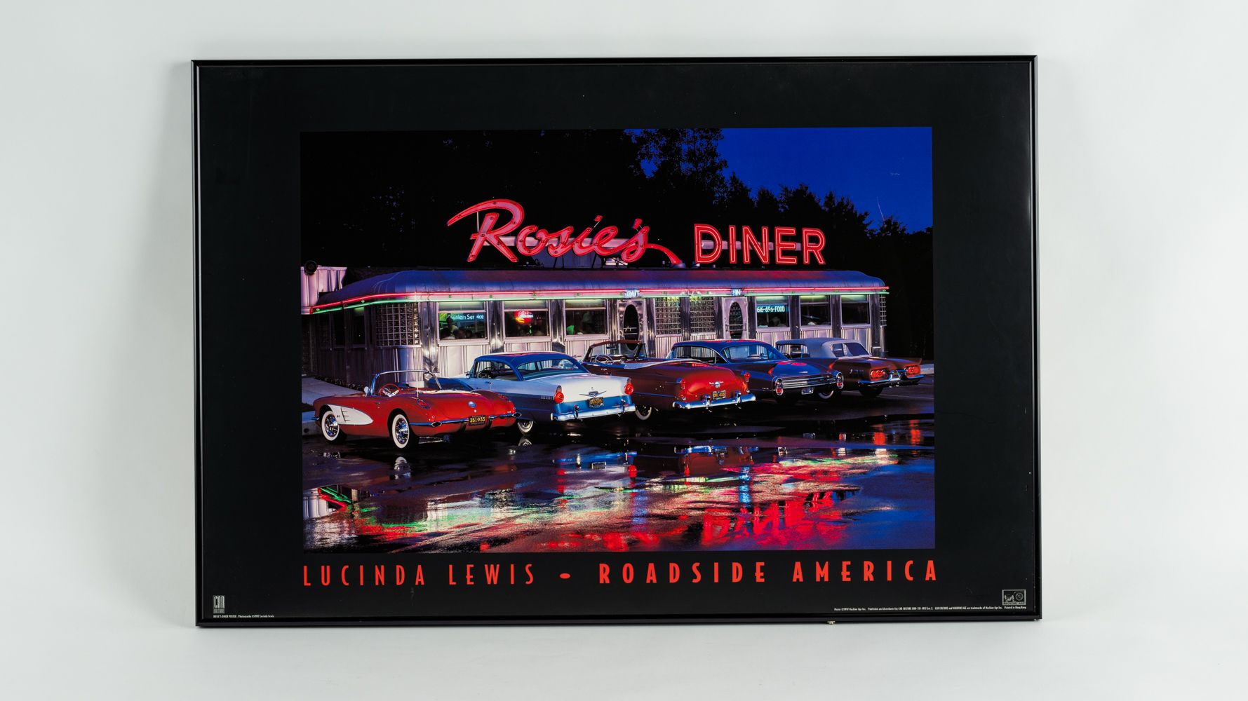 LED ライティング ポスターROAD SIDE of AMERICA 1992 Rosie's Diner Light-Up Poster Auction | Mecum On Time