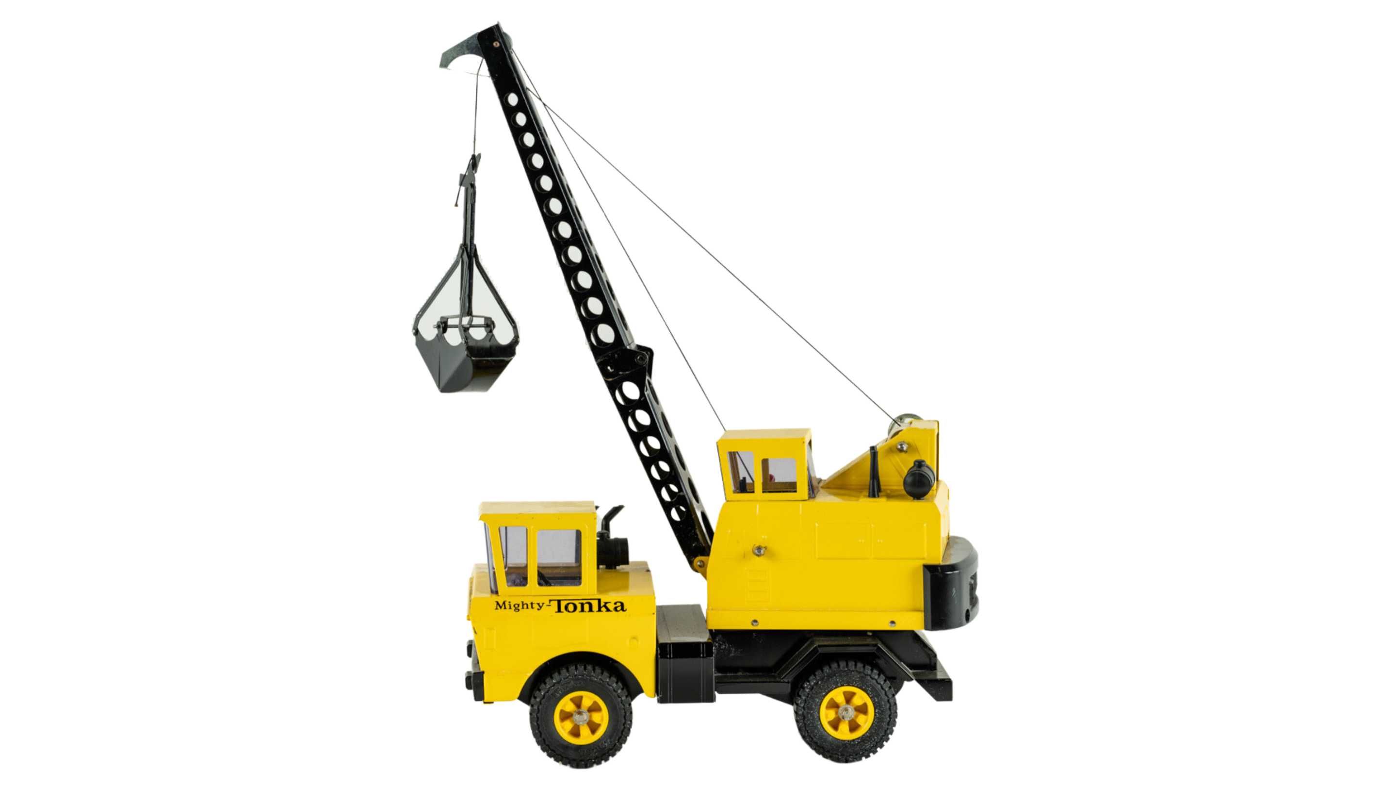 1970s Tonka Mighty Diesel Pressed Steel Construction Crane