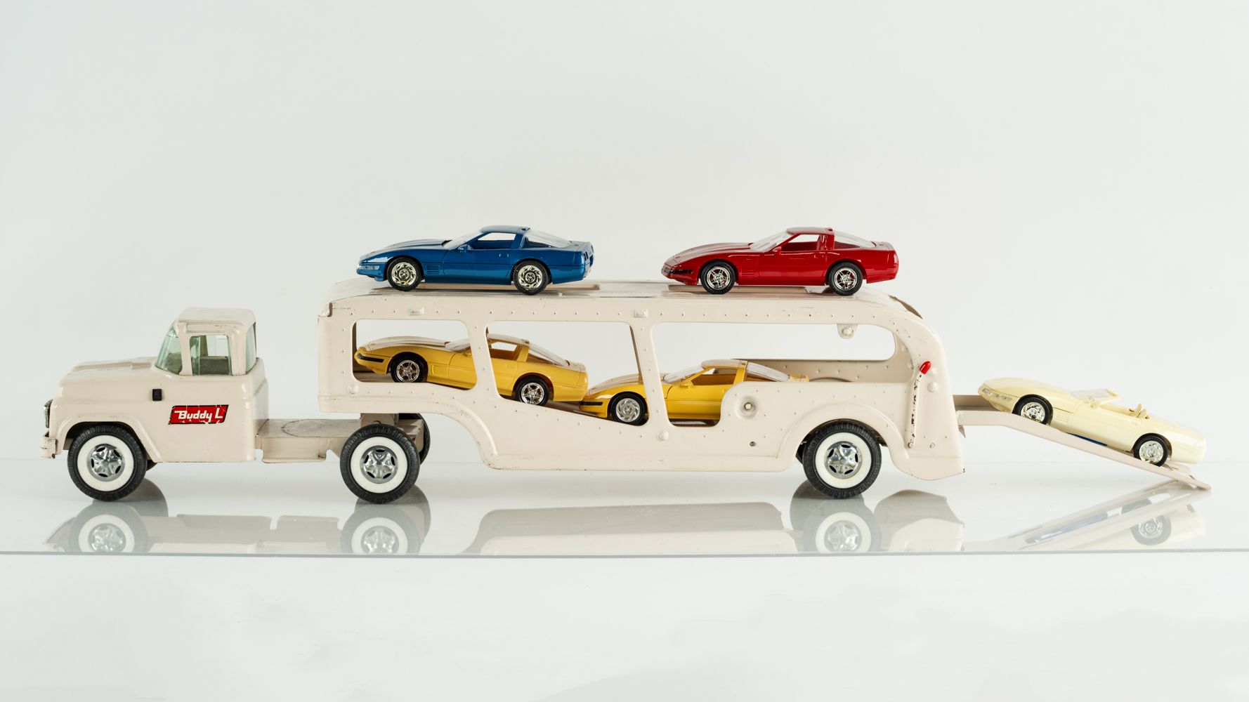 ミニカー Buddy L VINTAGE Blue BUDDY L PRESSED STEEL CAR HAULER | eBay