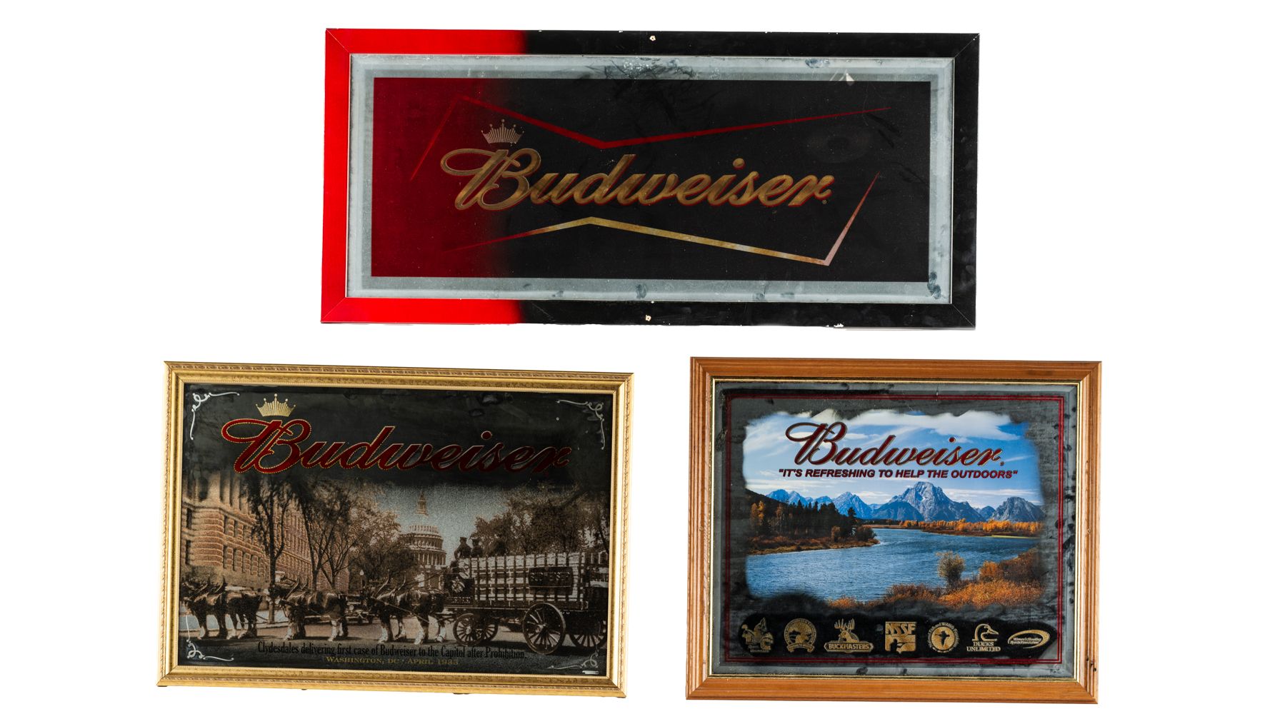 AWESOME BUDWEISER BEER SALUTES THE U. S. MARINES MIRROR