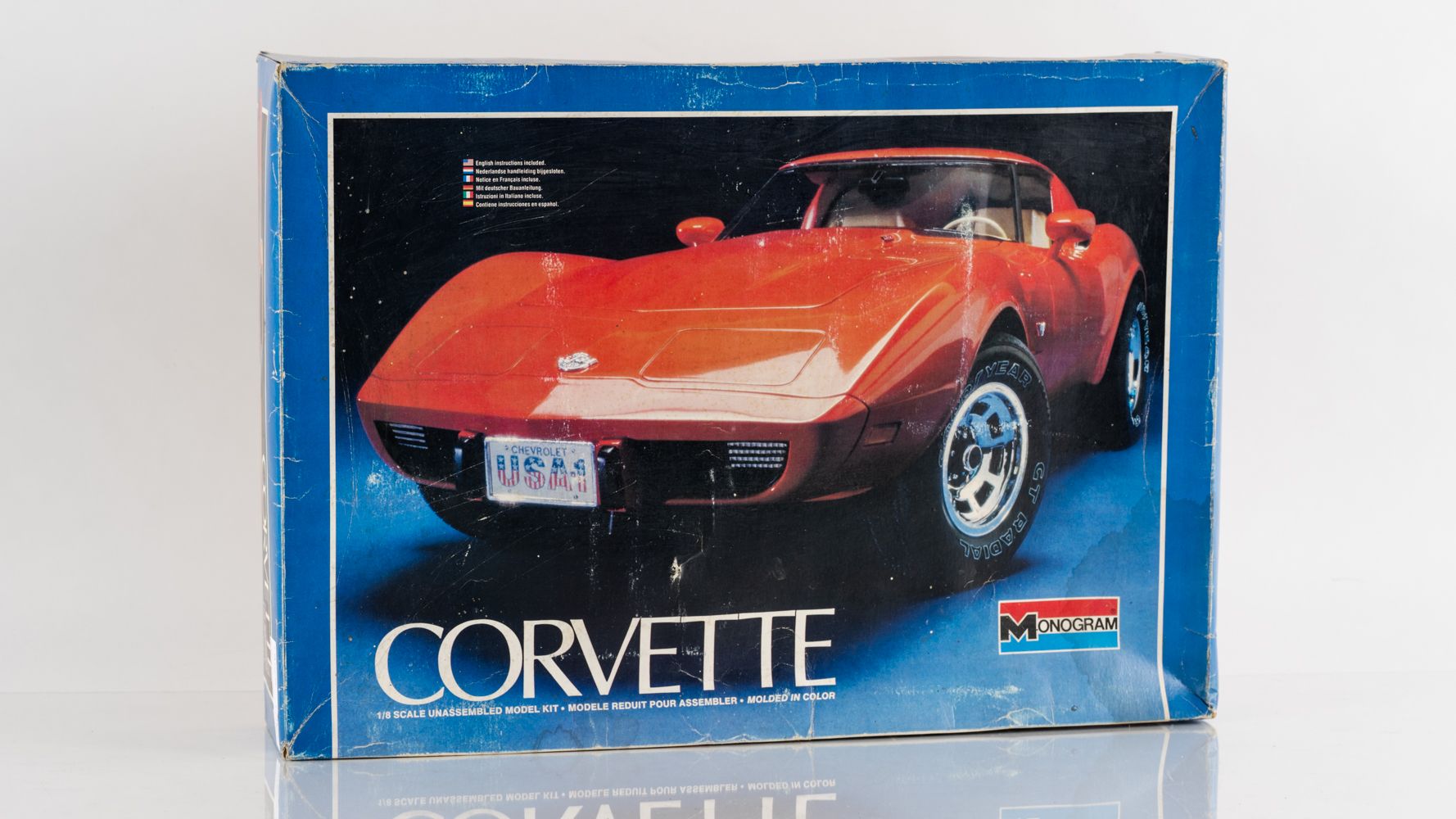 1979 1:24 Monogram Modèle Kit Voiture 1956 Supercharged '56 Chevy #2255 Boîte