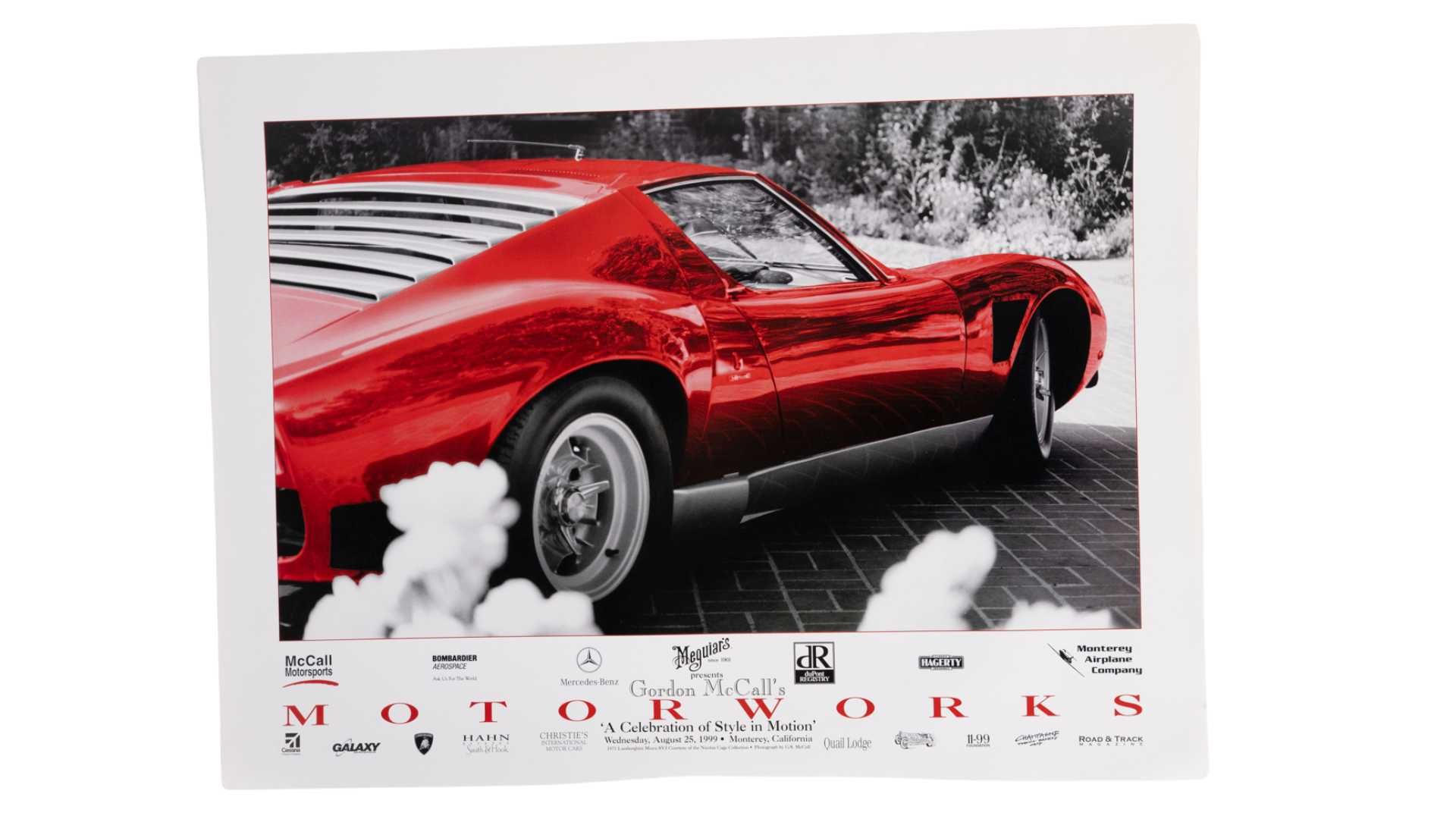 1999 Motorworks Collection Poster Featuring Nicholas Cage's