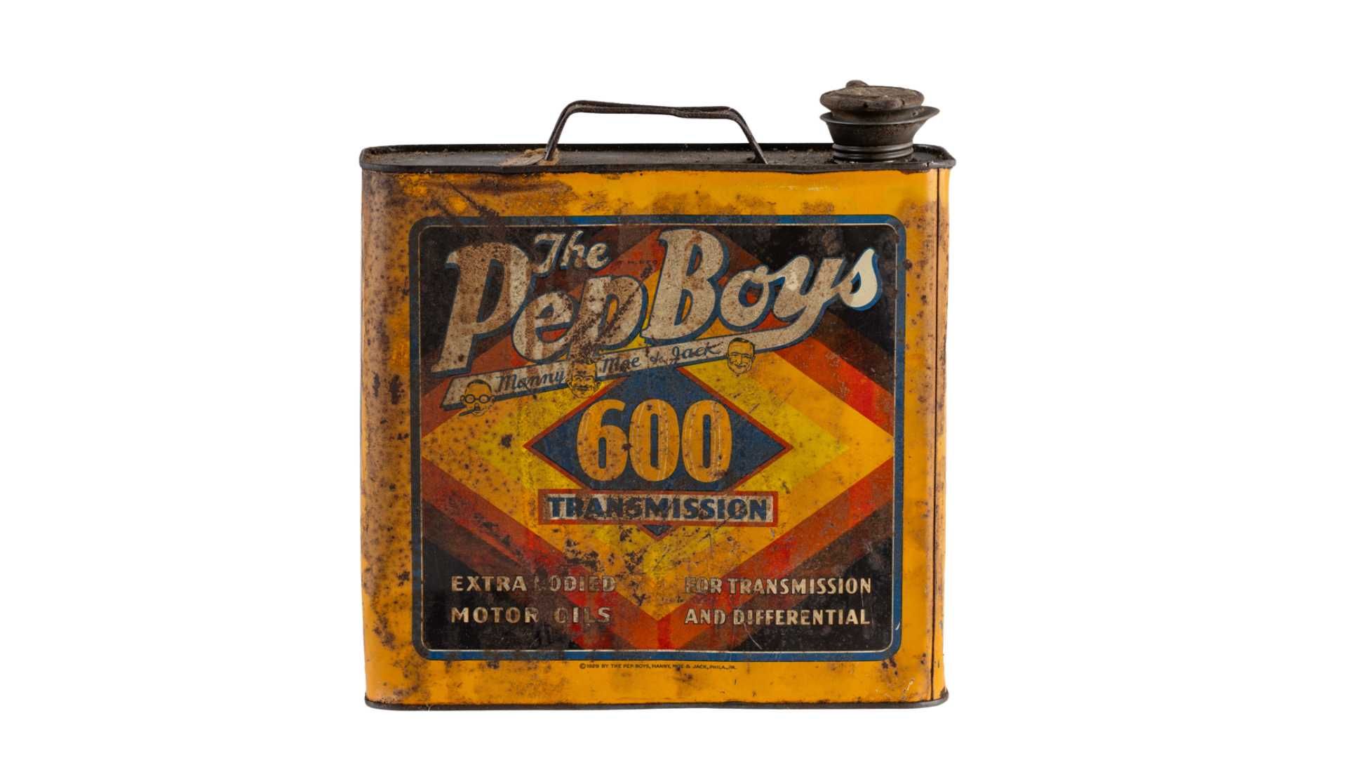 1929 PepBoys 1-Gallon 600 Transmission Oil Can Auction | Mecum On Time