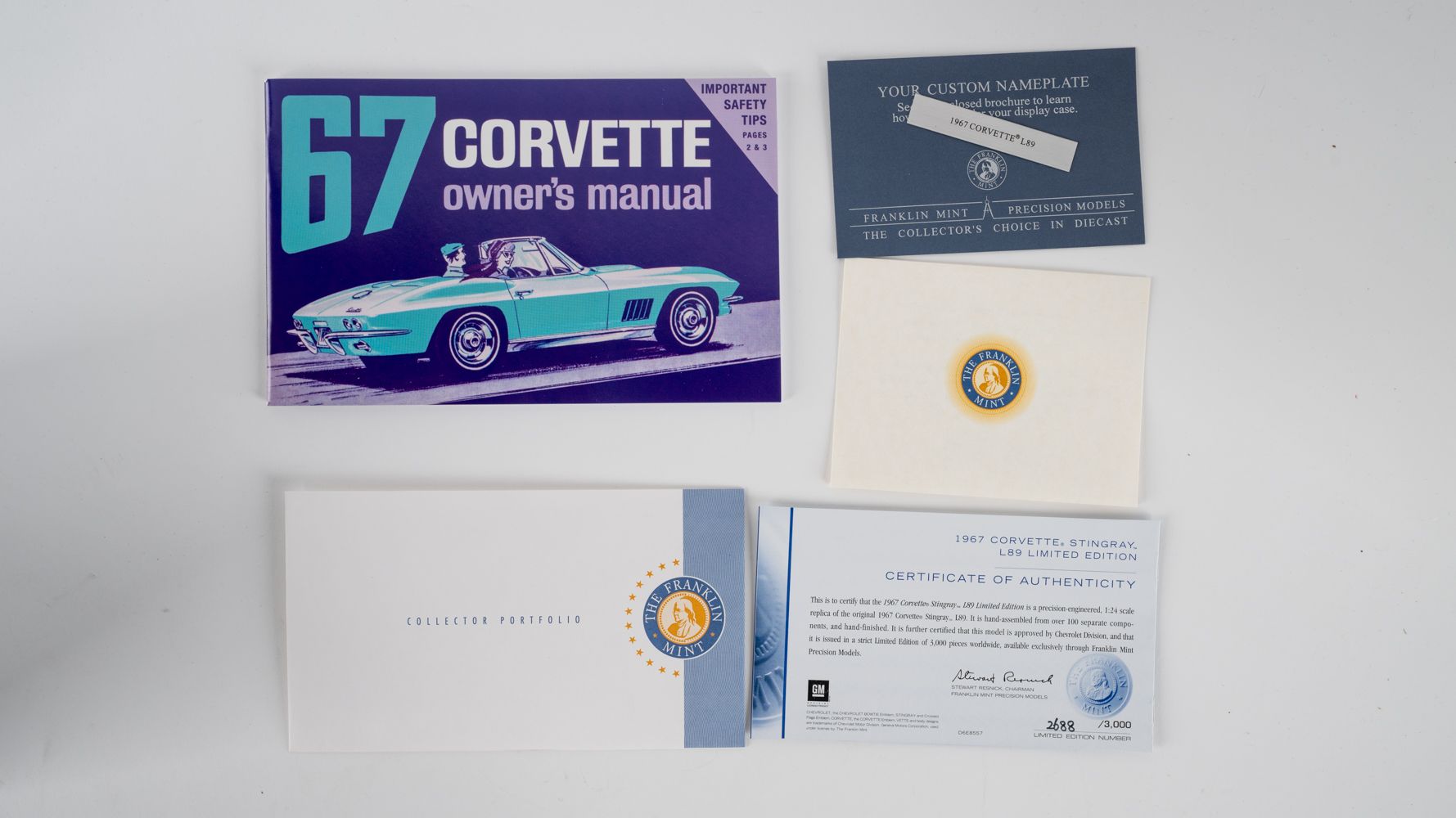 The Franklin Mint 1967 Corvette Stingray L89 Auction | Mecum On Time
