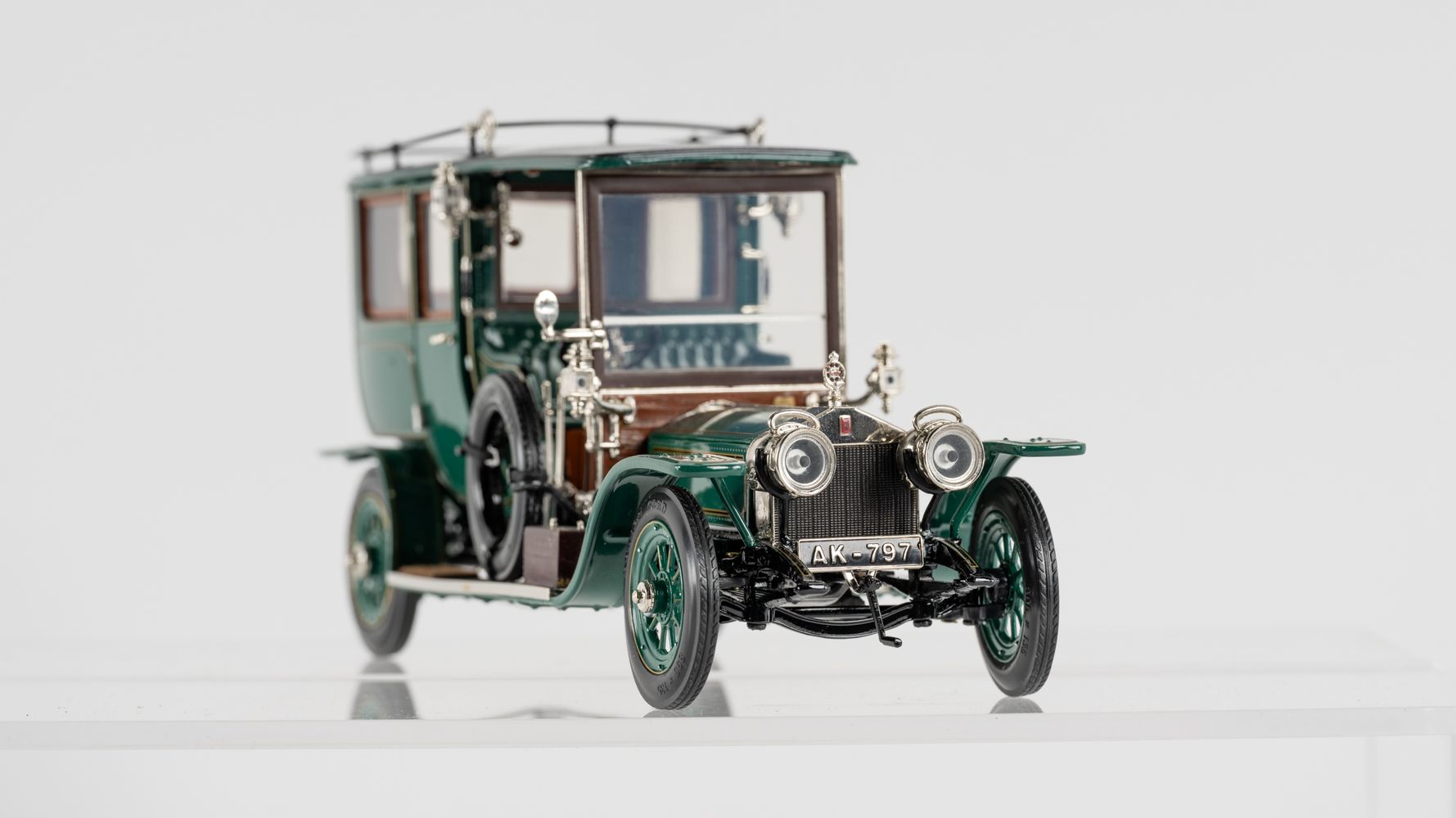Miniature Franklin Mint 1/24 Rolls Royce Silver Ghost – Occasion, Sans Boîte