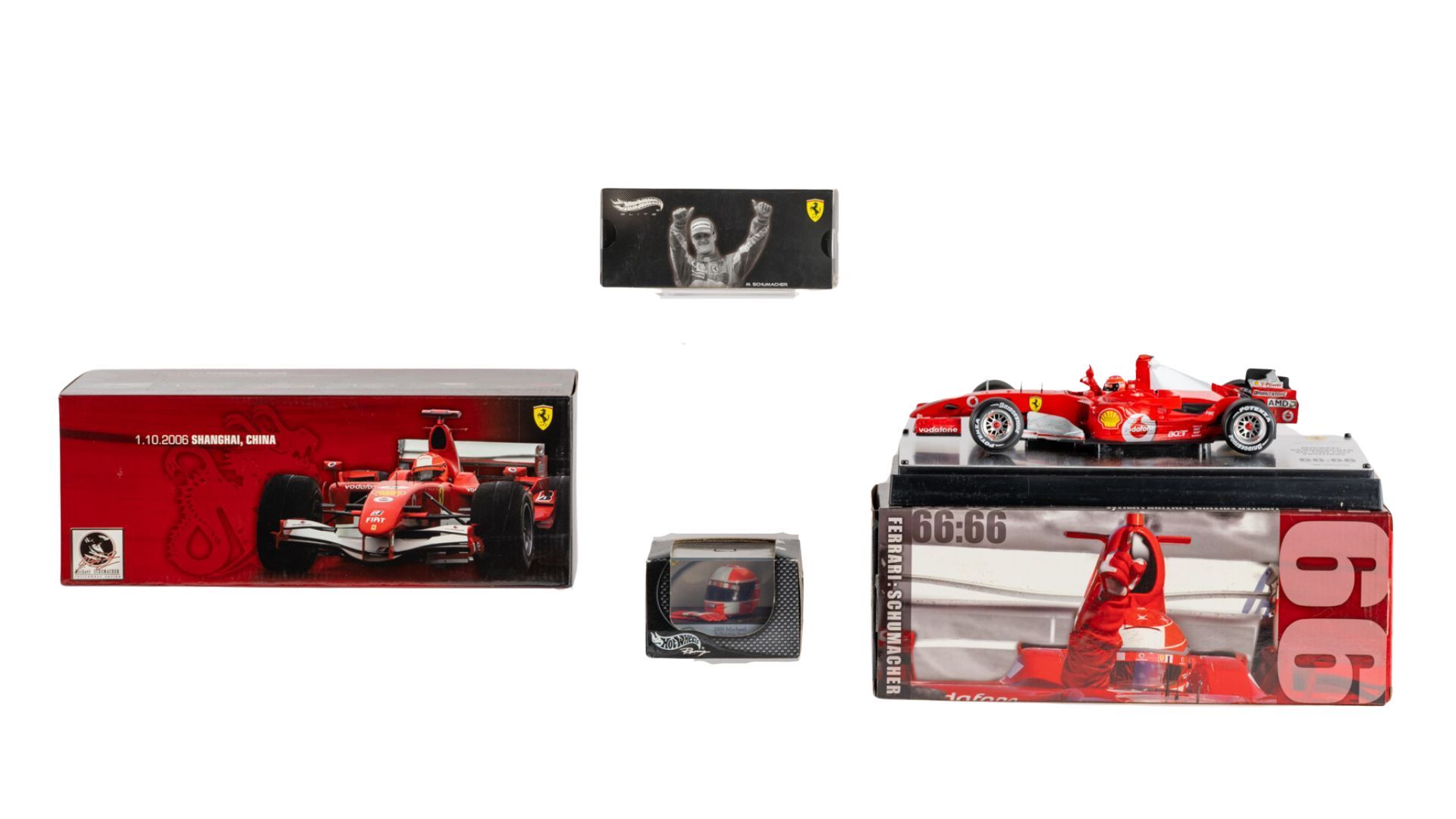 Hot Wheels Elite Ferrari F1 Cars, & Michael Schumacher