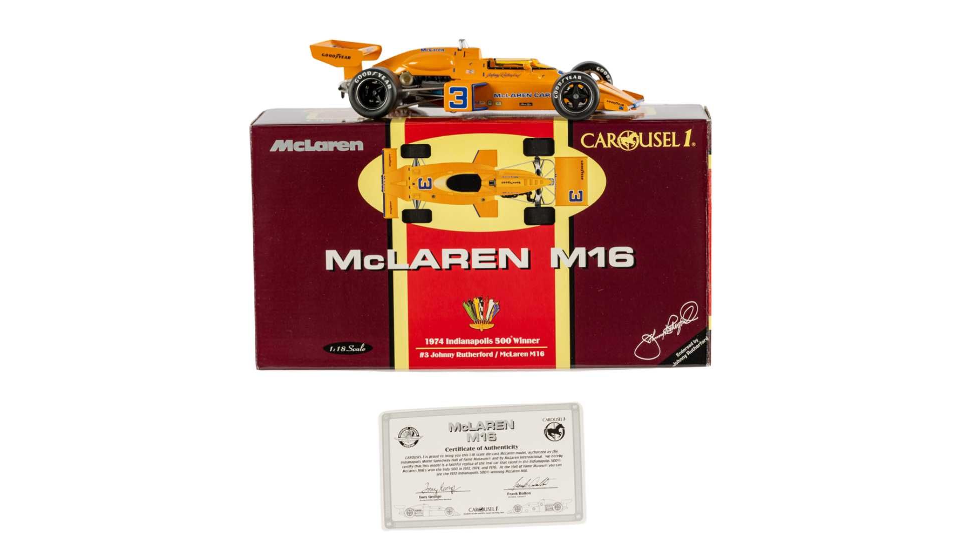 1974 Carousel 1 McLaren M16 #3 Indy Winner Scale Model Auction