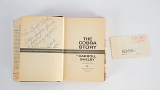 Rare 1965 The Cobra Story, First Edition Signed by Carroll Shelby