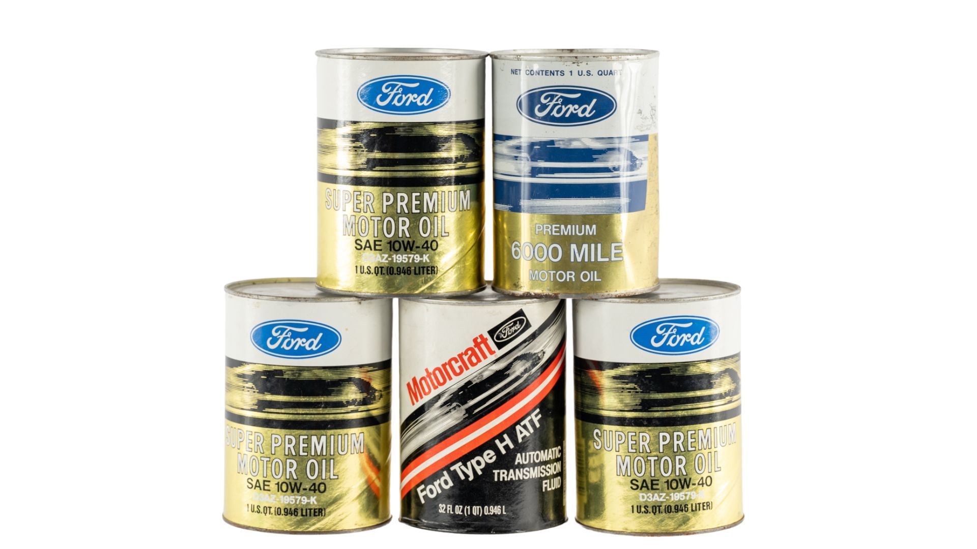 1960s Ford Motor Oil Cans Auction | Mecum On Time