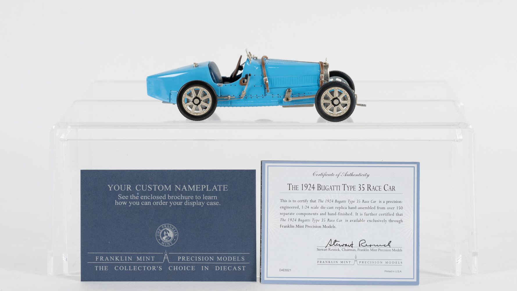 The Franklin Mint 1924 Bugatti Type 35 Race Car Auction | Mecum On 