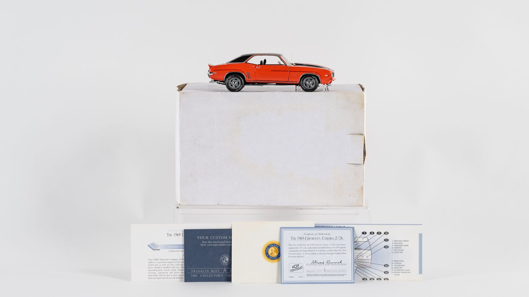 The Franklin Mint 1969 Chevrolet Camaro Z/28 Auction | Mecum On Time