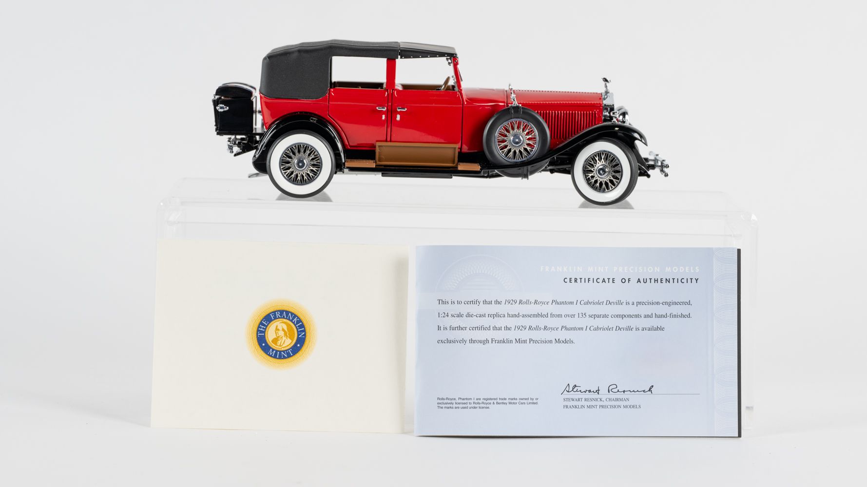 The Franklin Mint 1929 Rolls-Royce Phantom I Cabriolet Deville