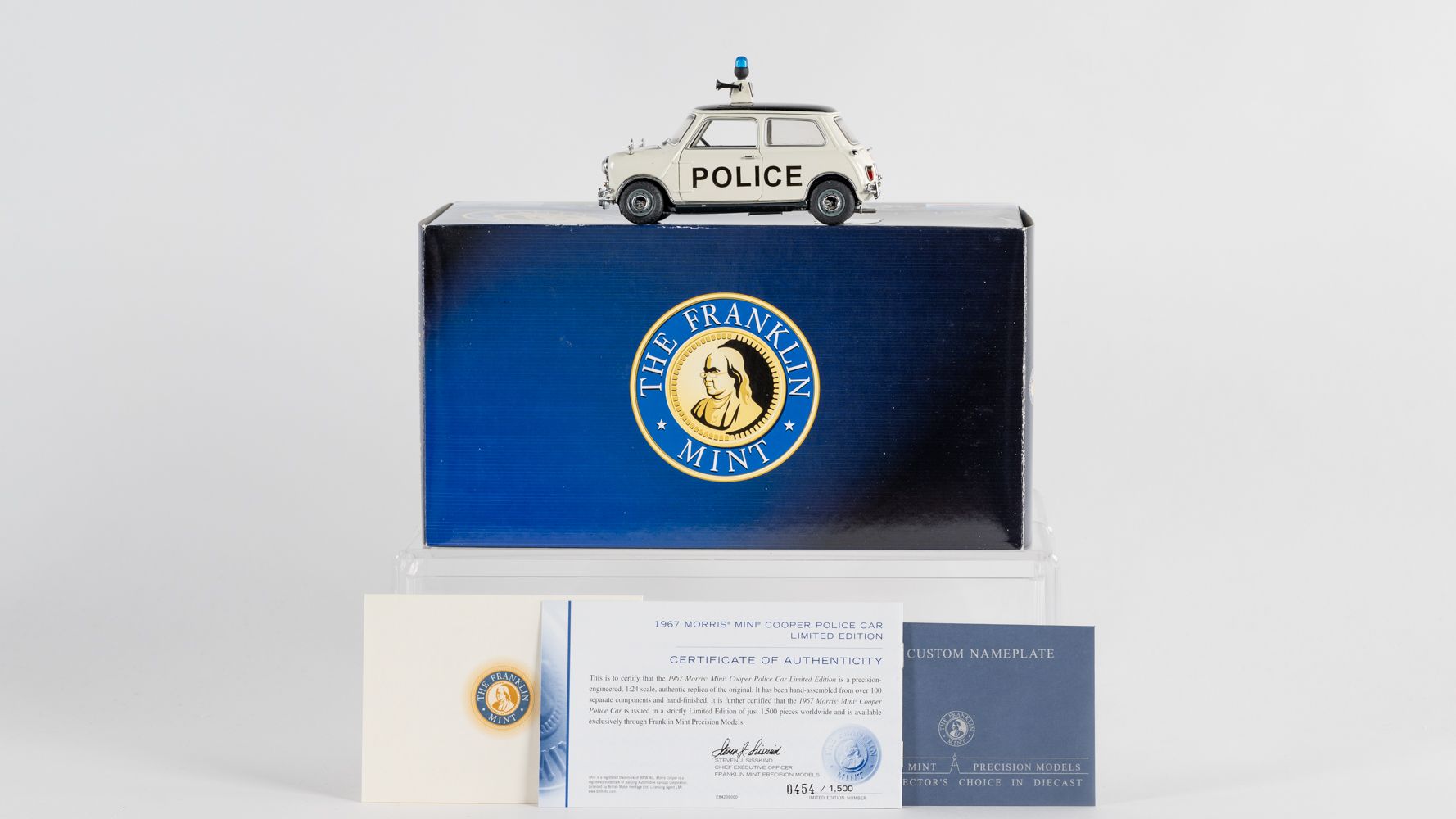 The Franklin Mint 1967 Morris Mini Cooper Police Car, Limited