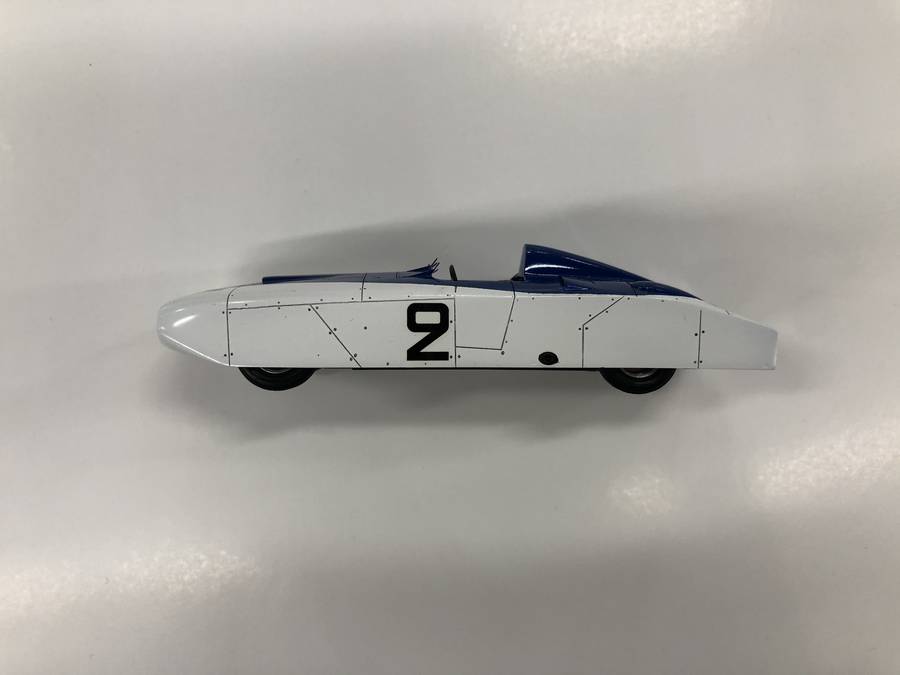 Décalcomanie / Autocollant Pour Maquette - Cadillac Tank Monstre Le Mans 1950 - Échelles 1/43 Et 1/32 - Couleur Bleue (Occasion Avec Bavure)