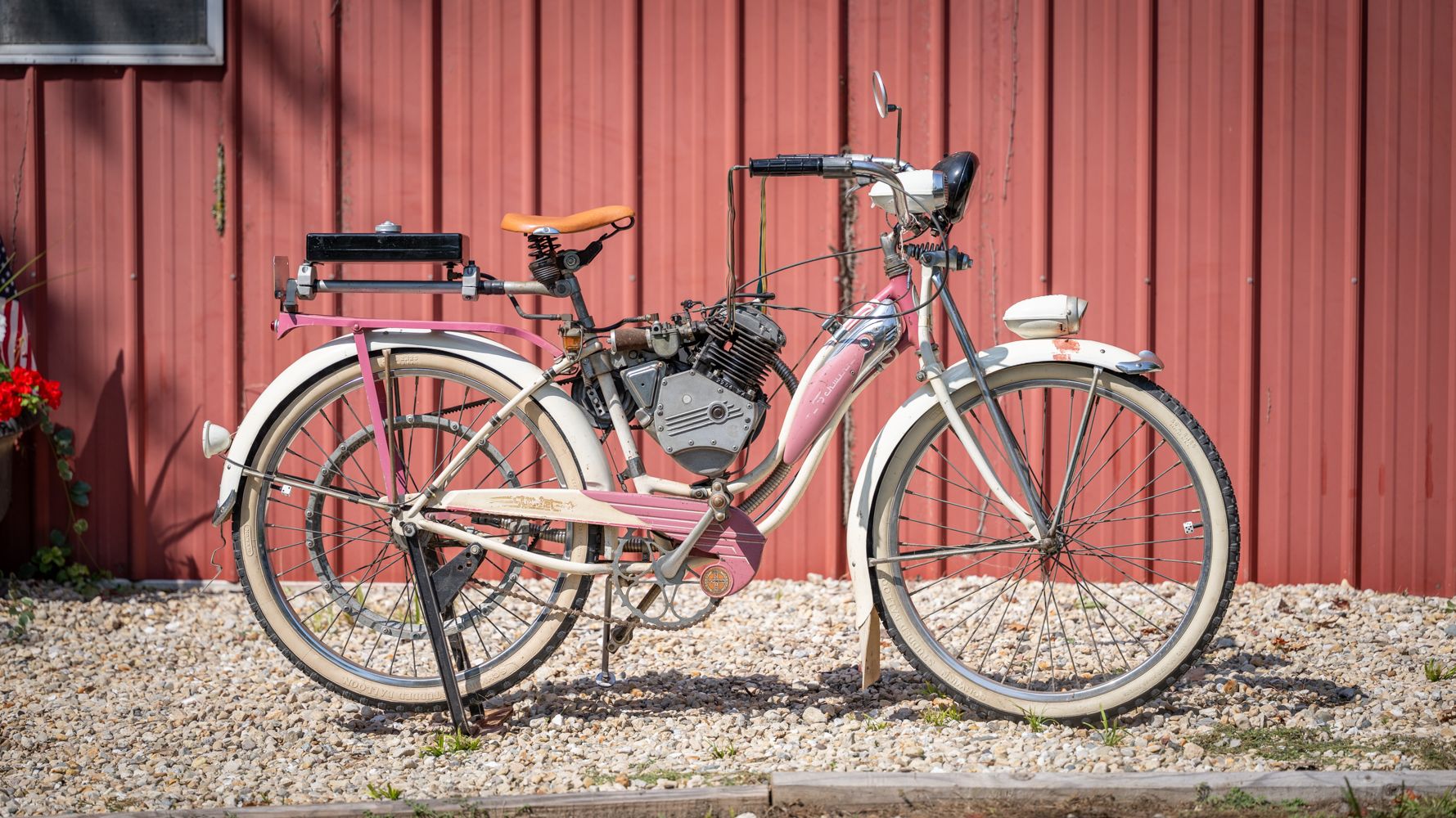 Schwinn Girls Deluxe Bicycle with Whizzer Motor Kit Auction